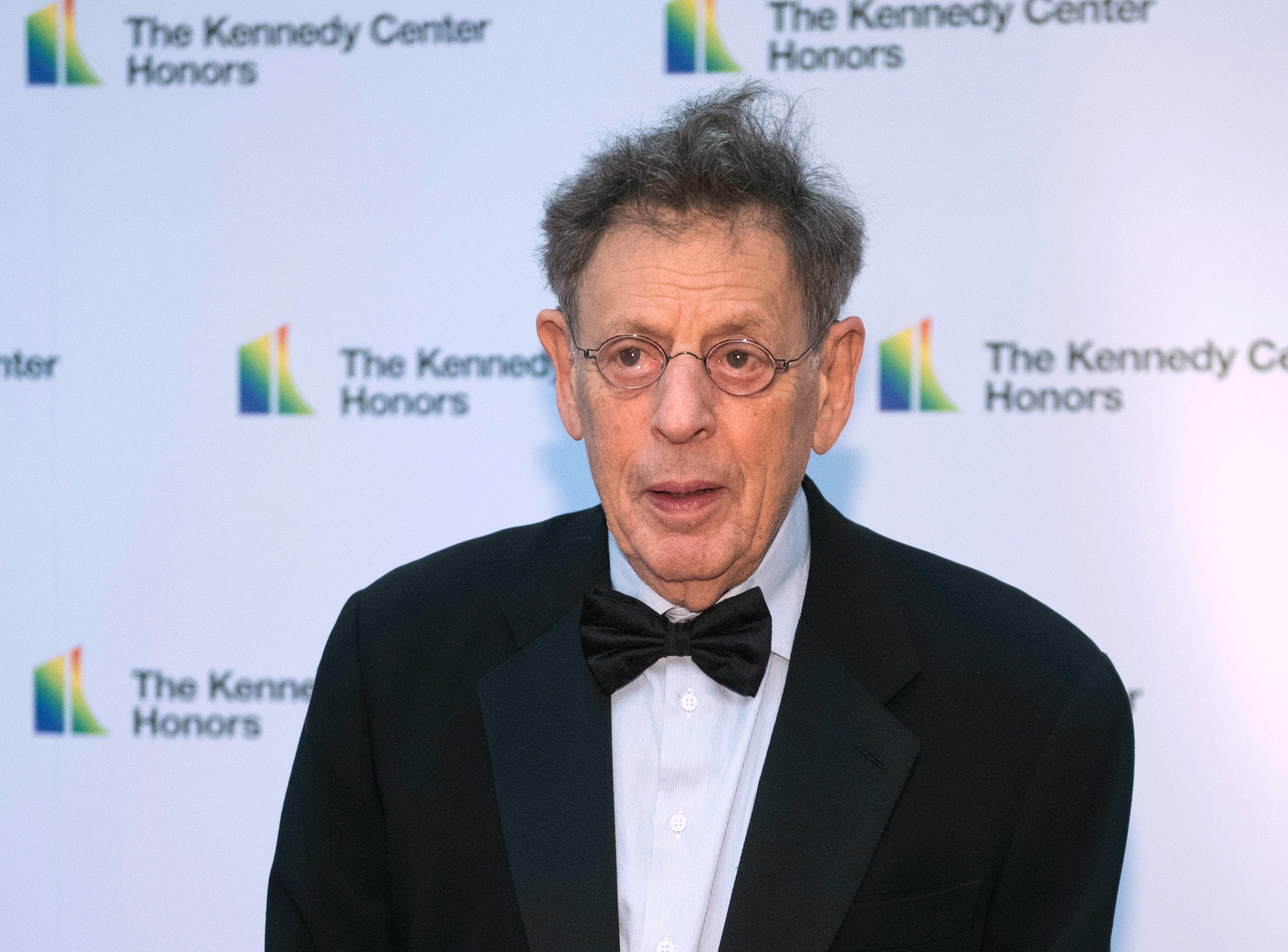 Philip Glass, a co-director of Tuesday night's benefit