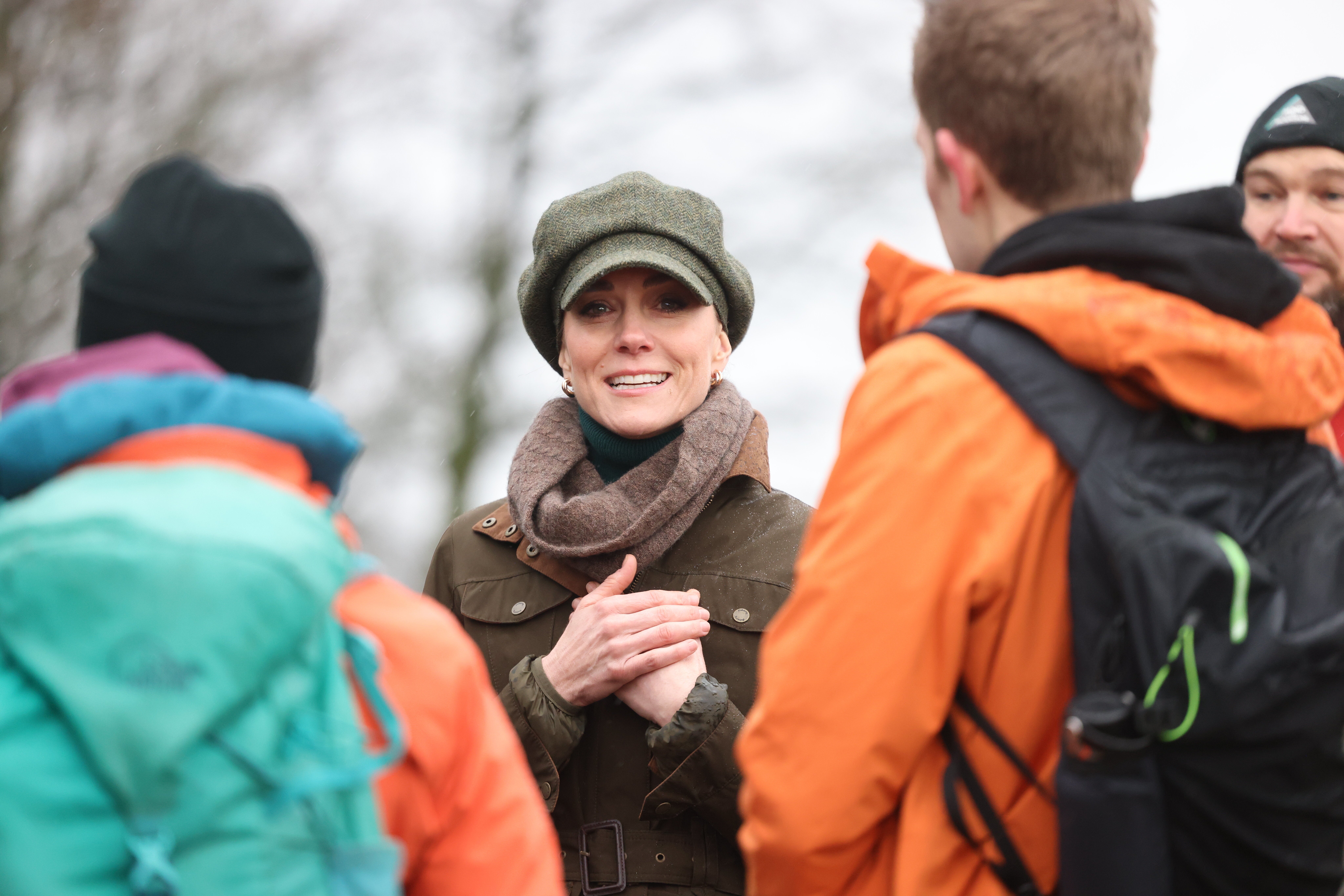 The princess later joined a well-being walk in the Peak District