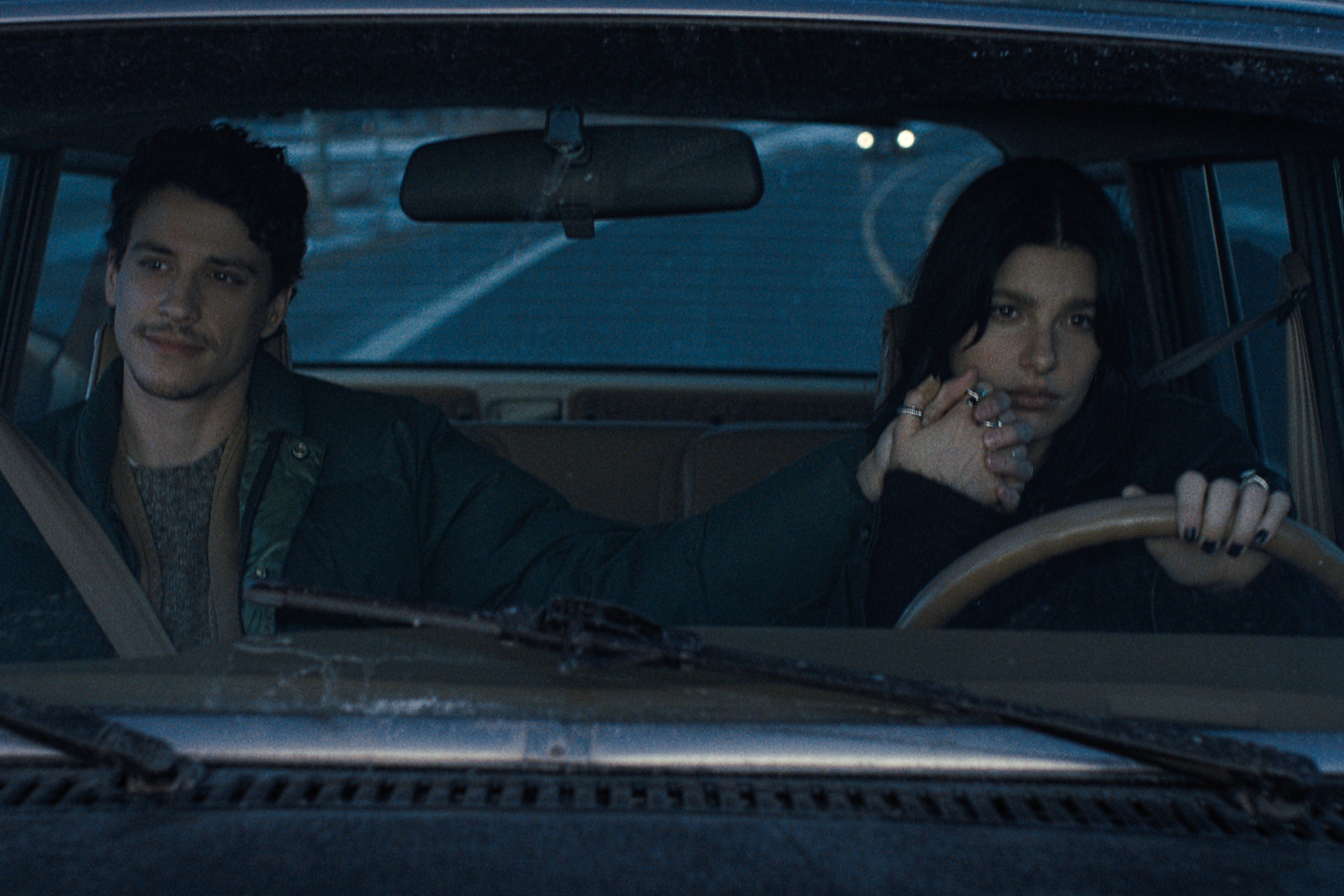 Adam DiMarco and Camila Morrone in Netflix's 'Something Very Bad Is Going To Happen'