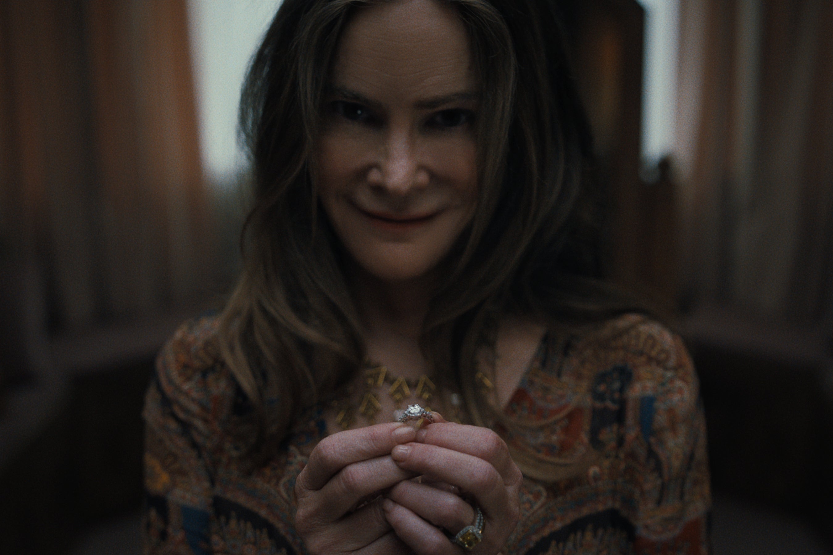 Jennifer Jason Leigh in Netflix's 'Something Very Bad Is Going To Happen'