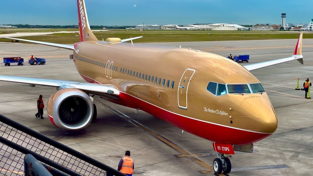 <p>Southwest's commemorative 'Herb Kelleher' plane, named in honor of its eponymous founder (who died in 2019)</p>