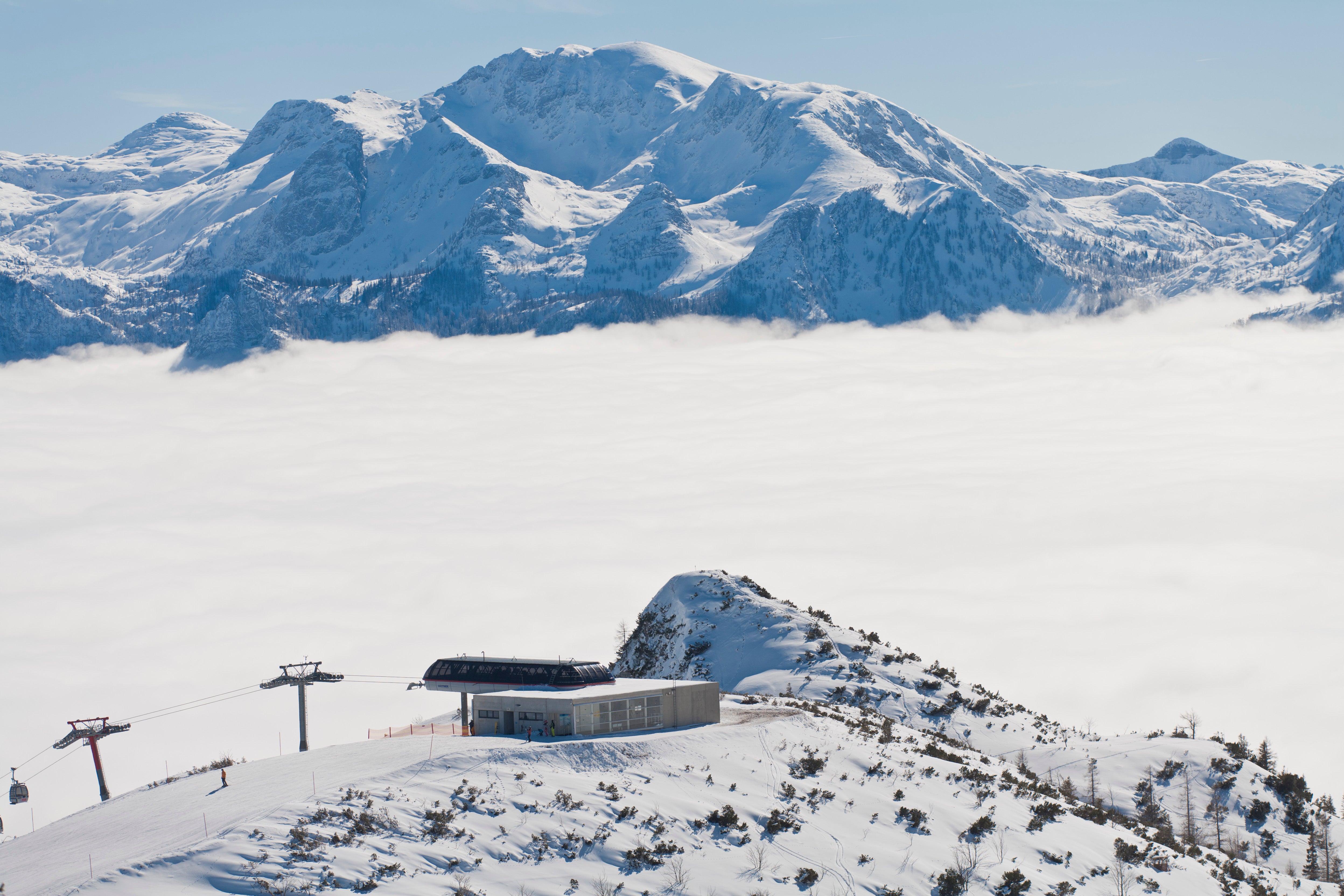 Feuerkogel mountain in Austria is home to a popular ski resort