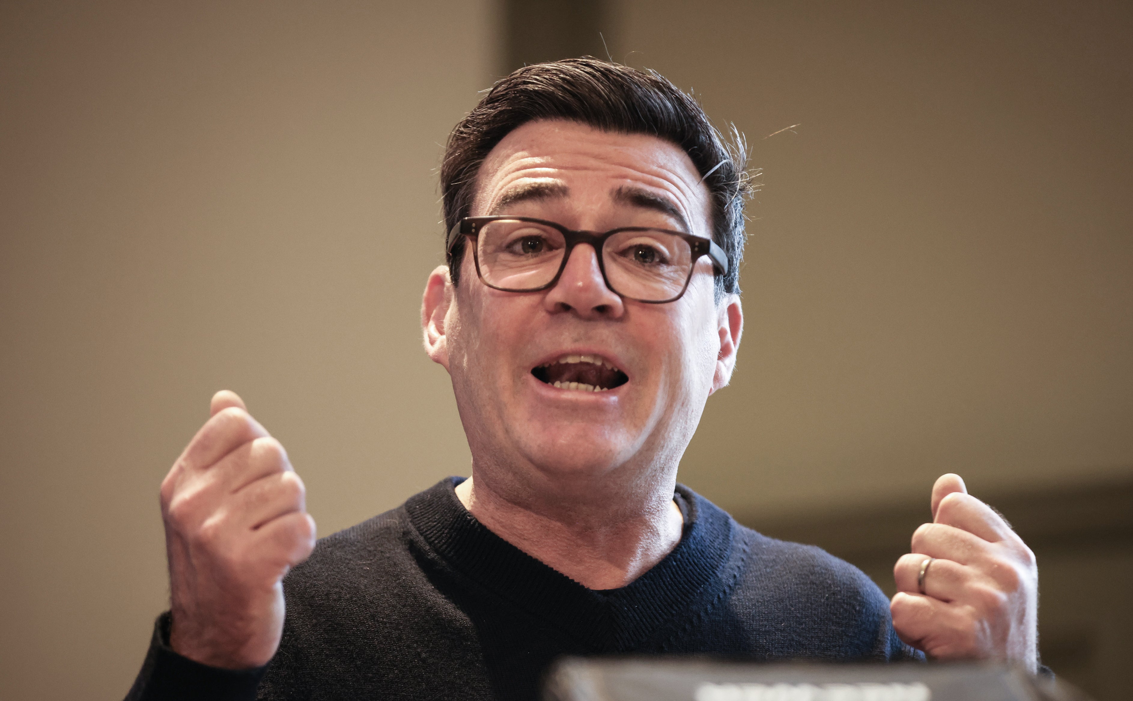 Andy Burnham insists he does not want to undermine the prime minister