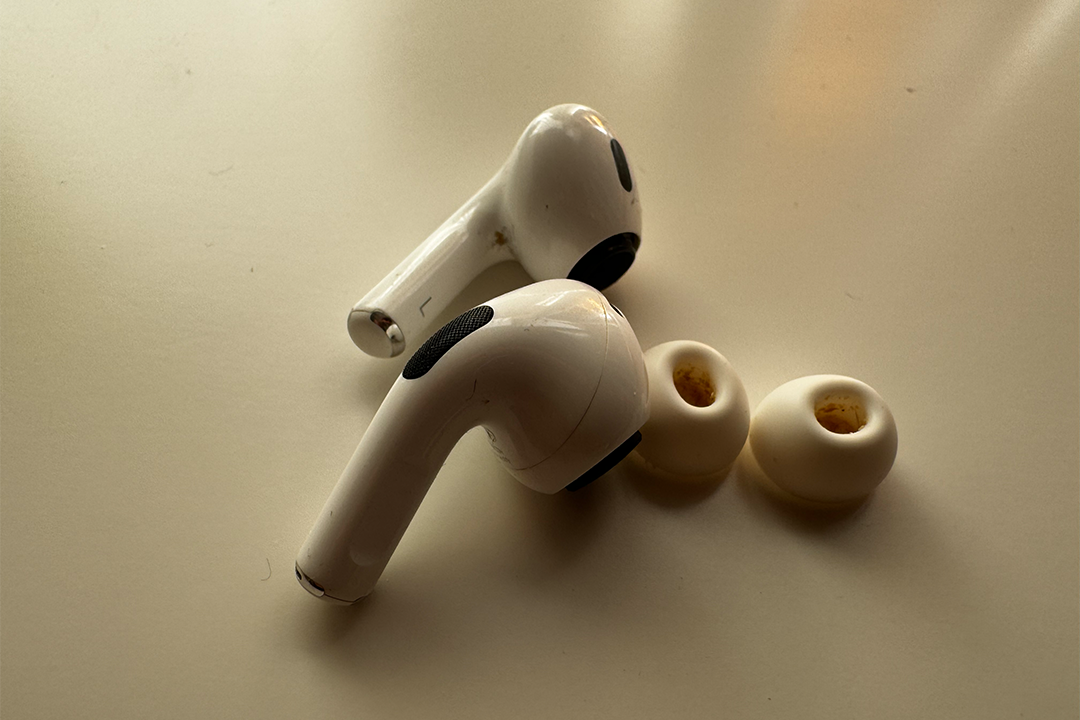 Remember to pluck off the ear tips before you clean the base