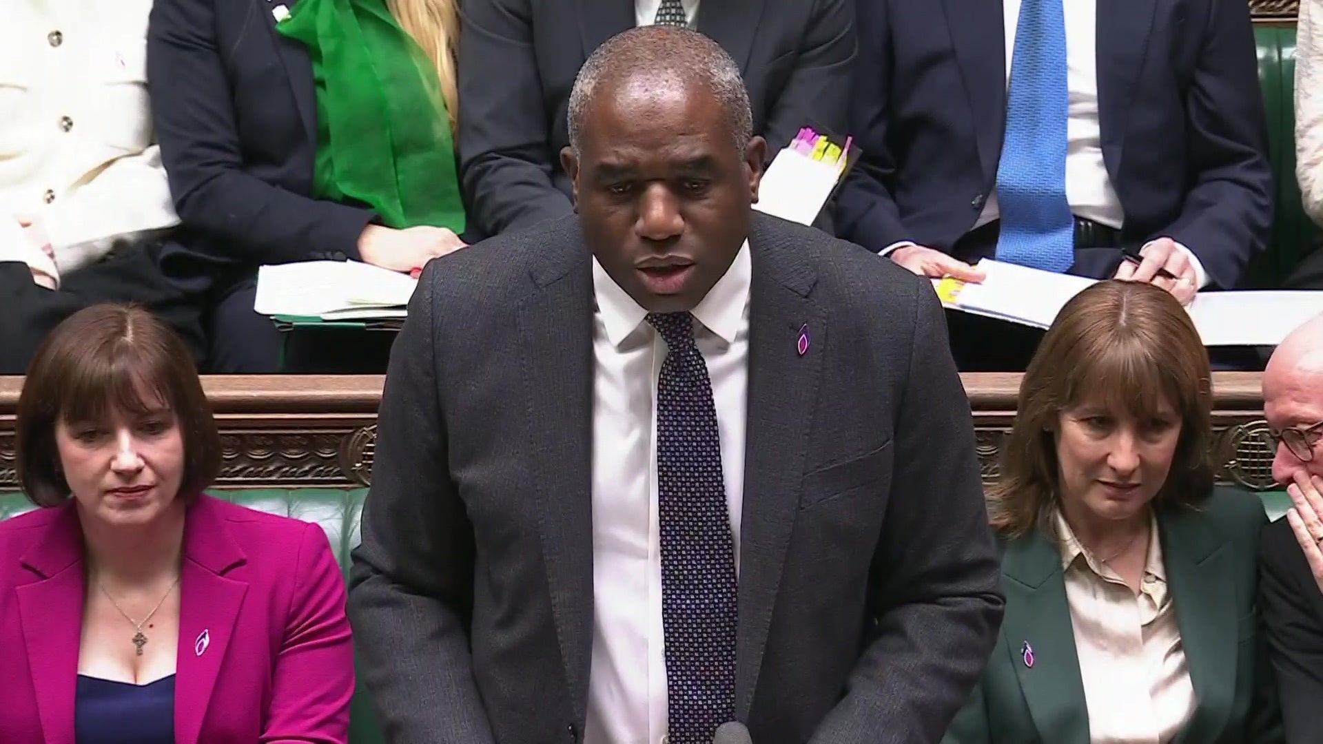 David Lammy clashed with shadow business secretary Andrew Griffith at PMQs