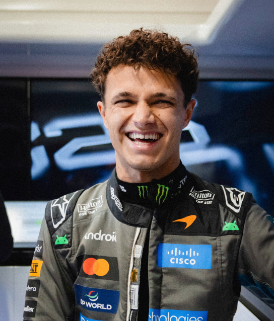 Lando Norris testing the 2026 McLaren F1 car in Barcelona