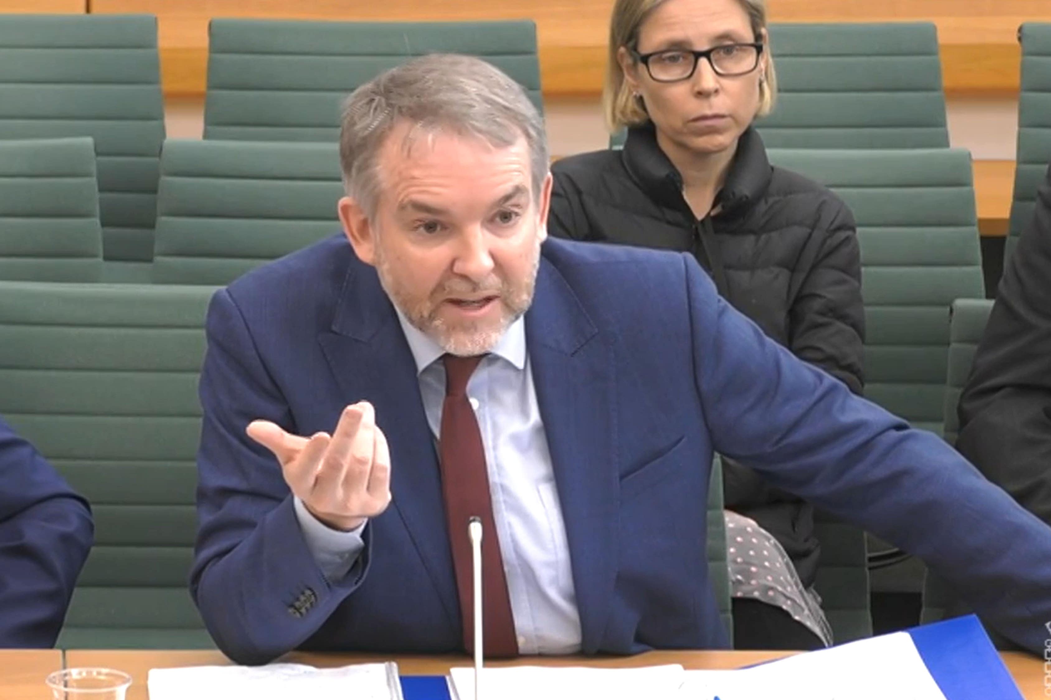 BBC’s interim director-general, Rhodri Talfan Davies, speaking in a Commons committee