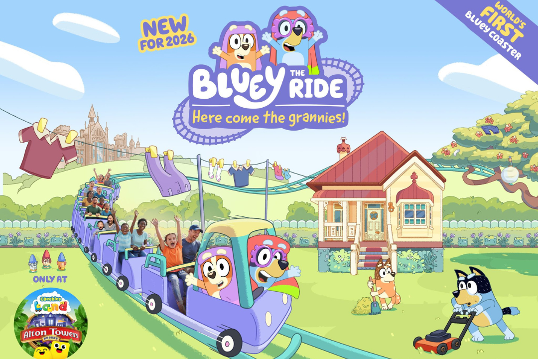 The new children’s rollercoaster invites families to join Bluey and Bingo on a playful adventure