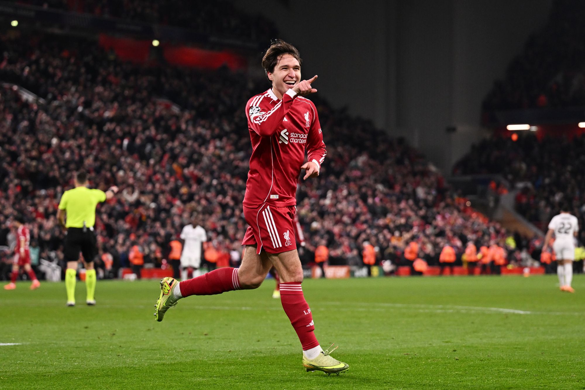 Federico Chiesa got Liverpool’s sixth in the 90th minute