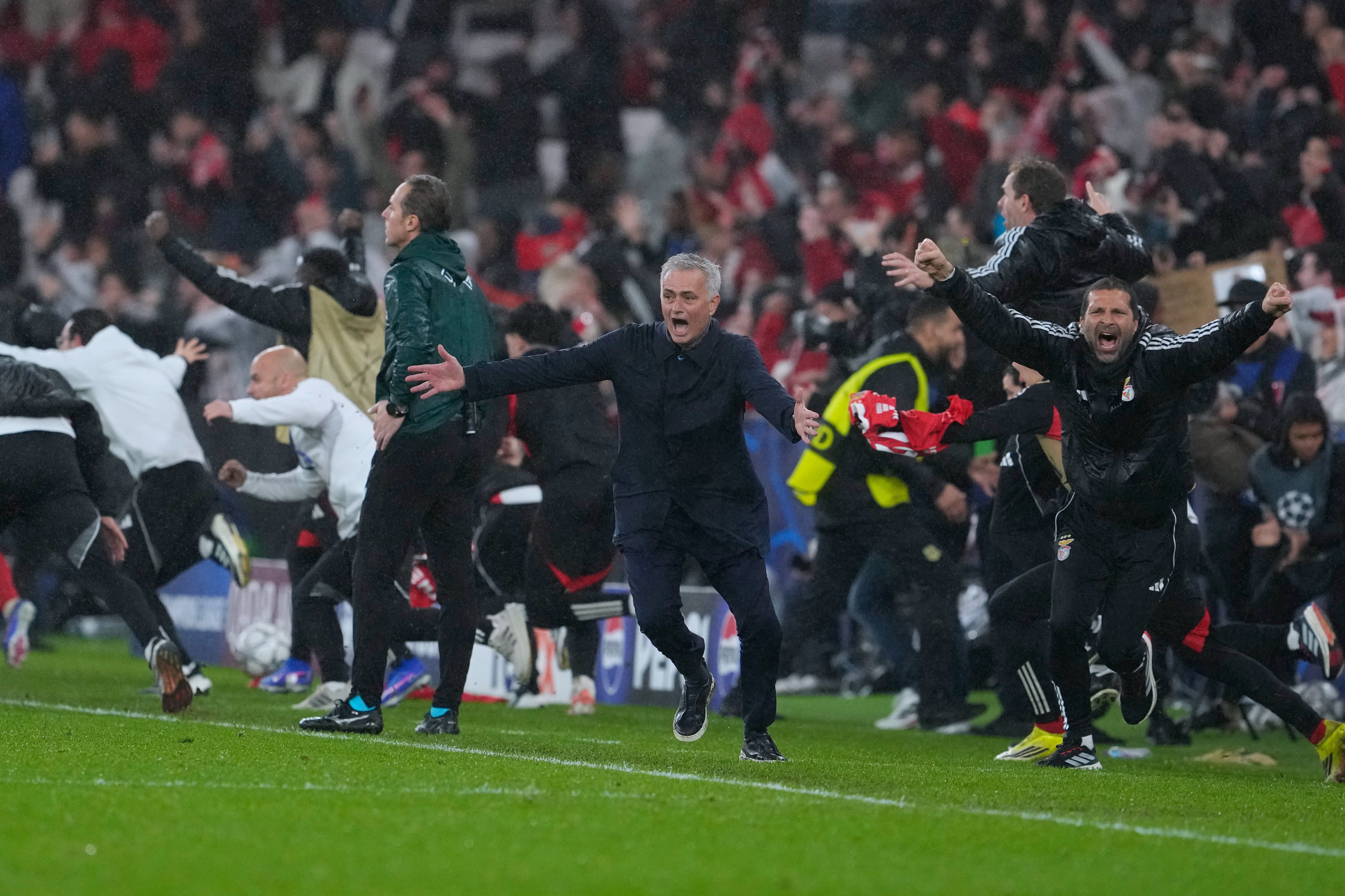 Jose Mourinho will be hoping to celebrate against his former club once more