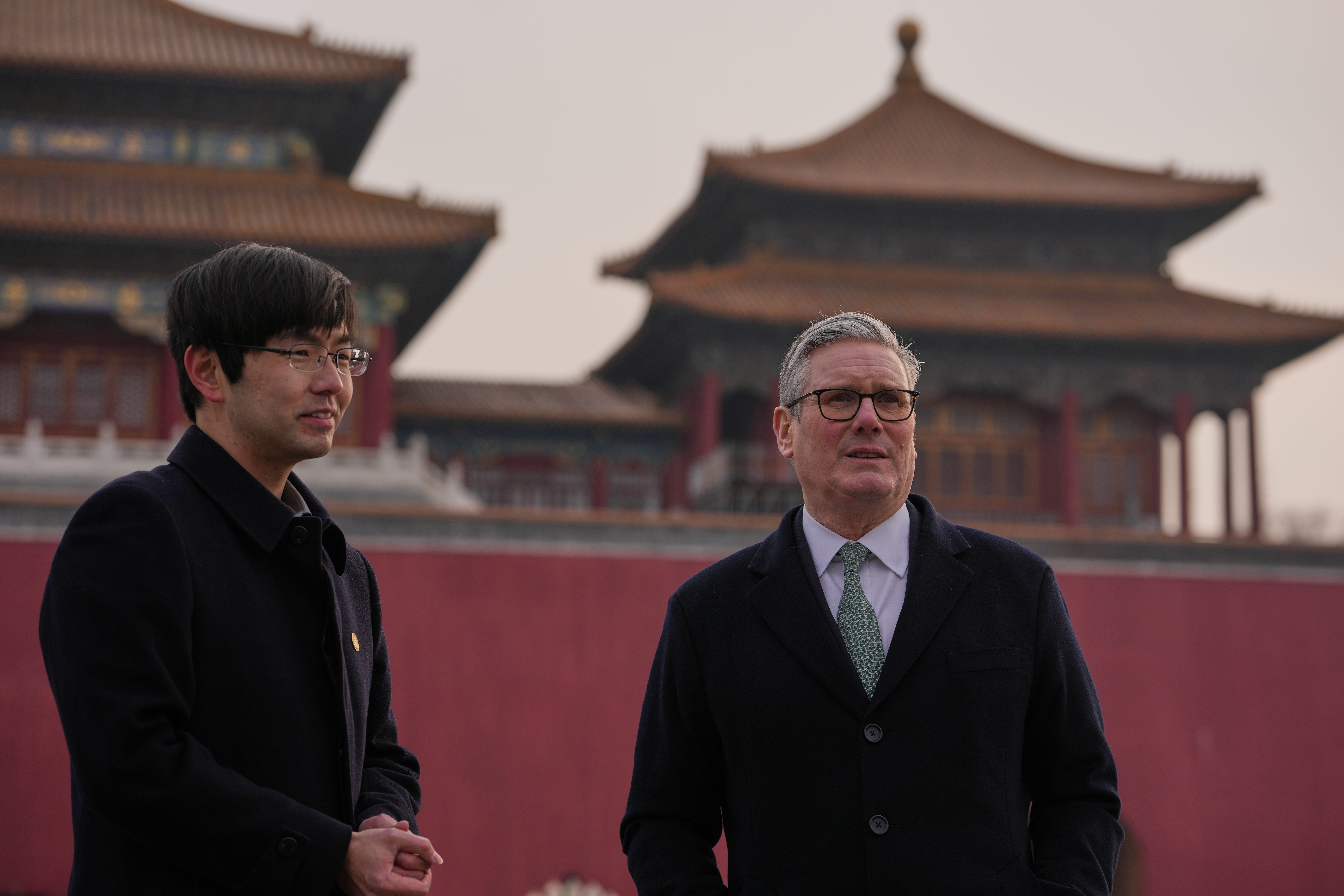 Prime Minister Sir Keir Starmer in the Forbidden City, Beijing (Kin Cheung/AP)