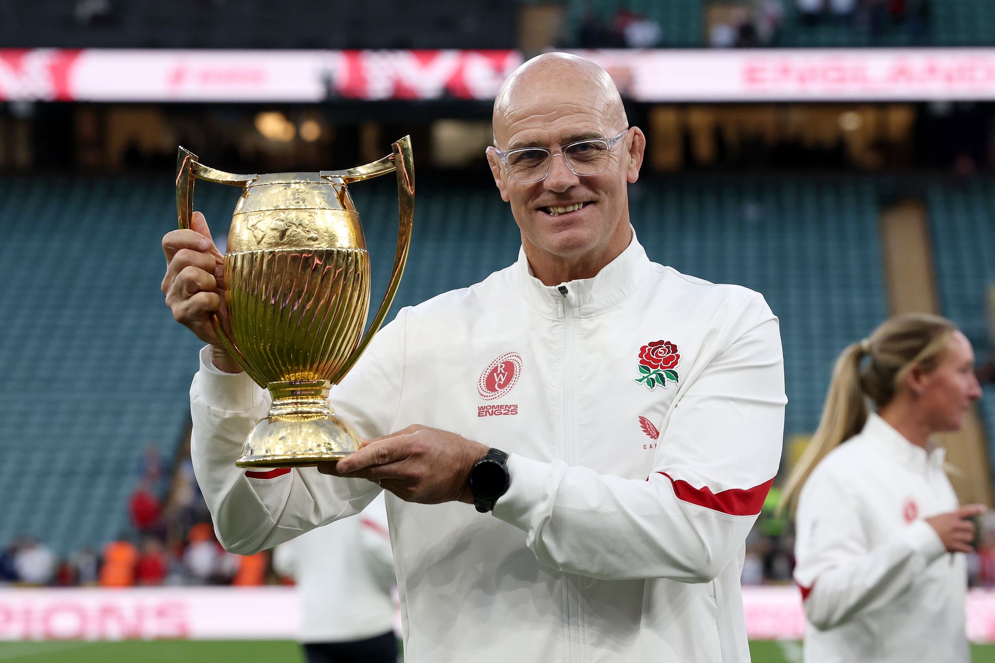 <p>John Mitchell led England to World Cup triumph on home soil</p>