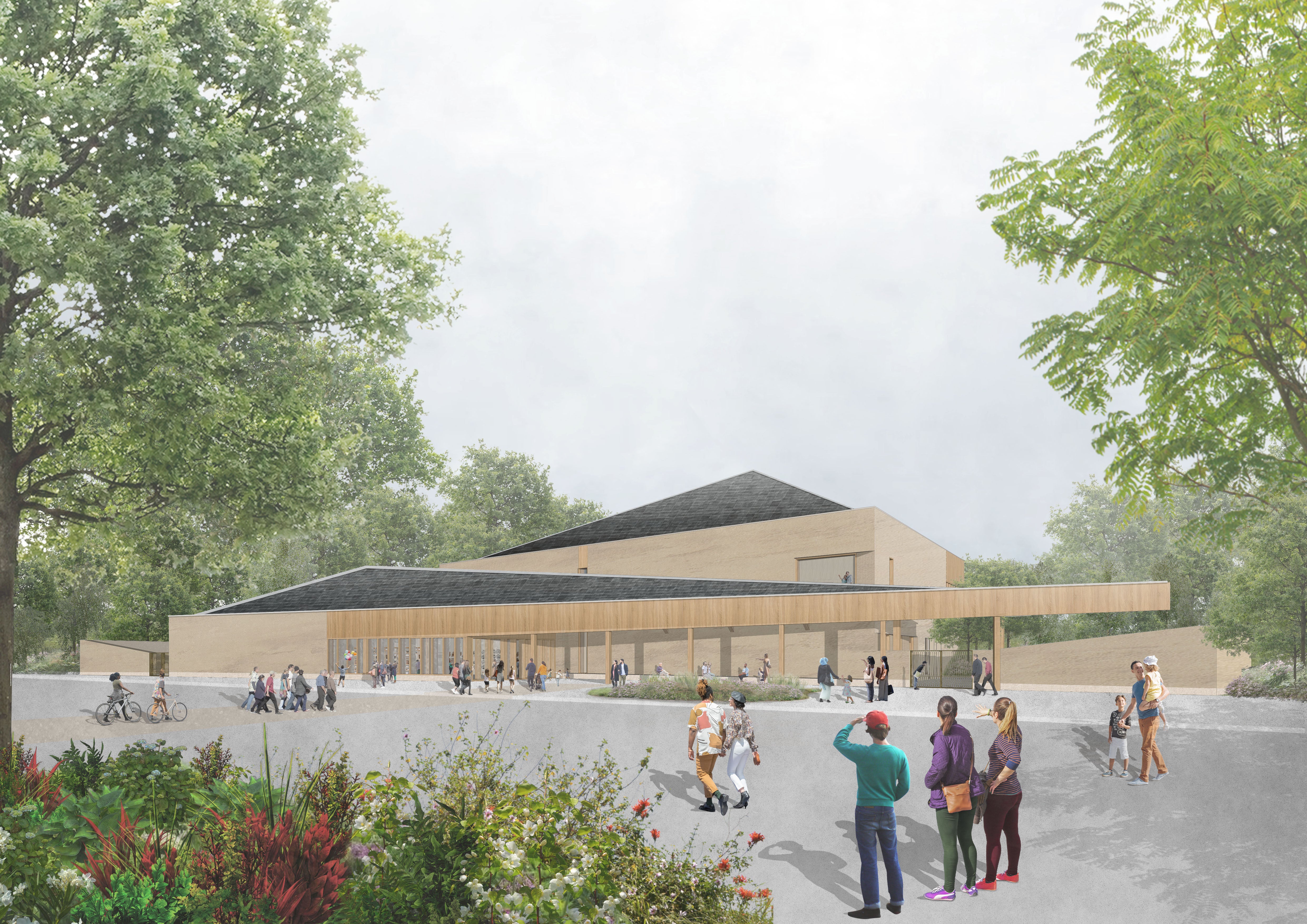 Artist rendering of the new Culture Hub building