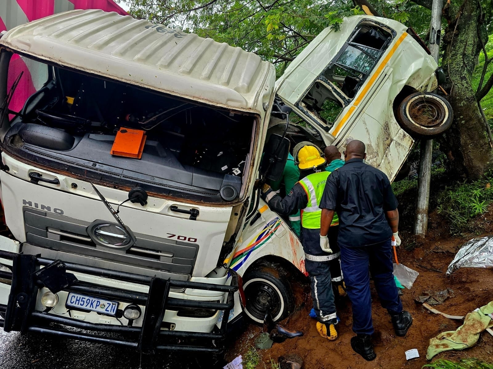 <p>Siboniso Duma, a provincial transport department official, said that 11 people, among them a schoolchild, died at the scene</p>