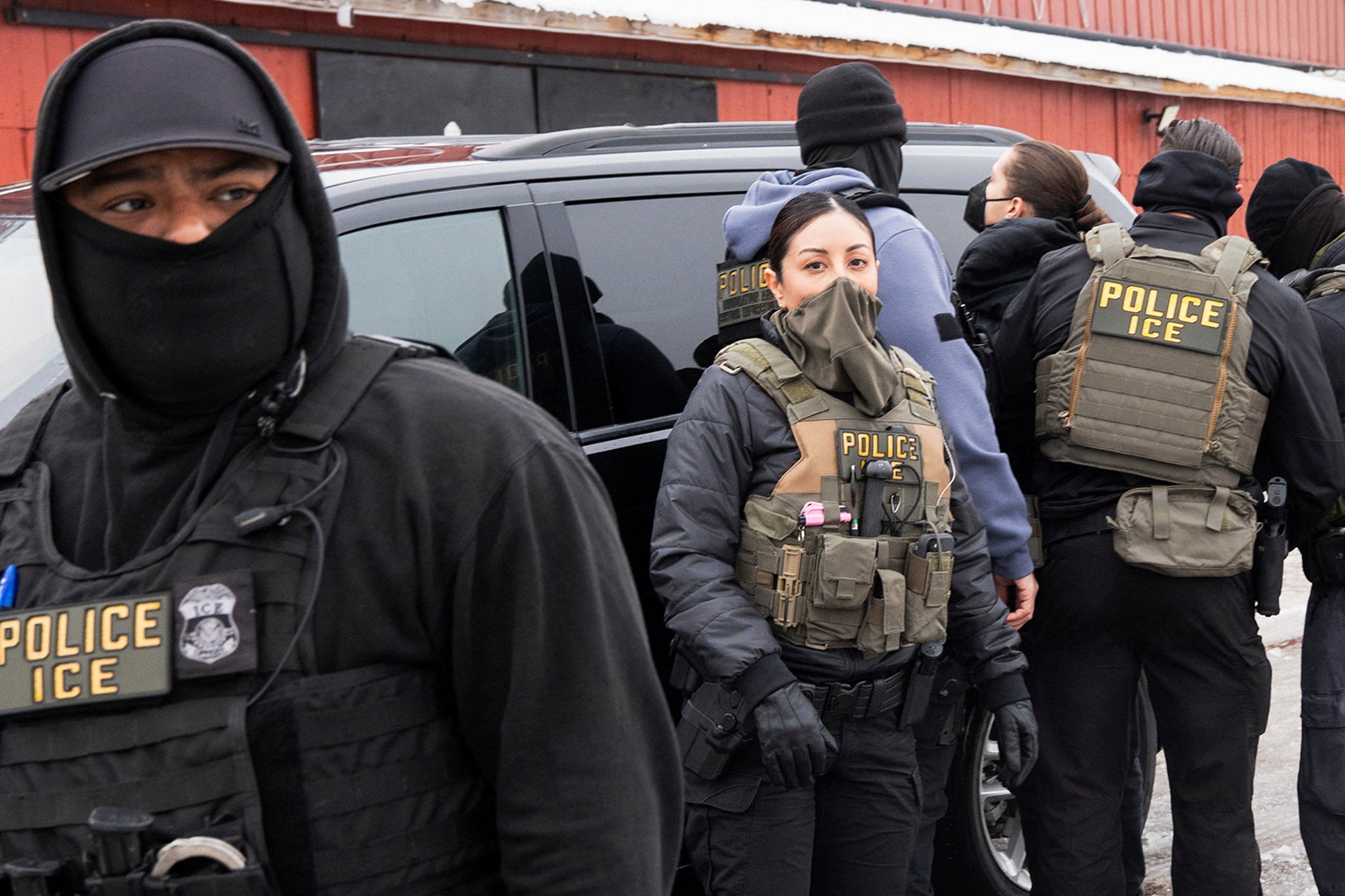 A Minnesota driver was pulled over and detained at gunpoint by federal immigration agents, dashcam video shows. She said she was simply observing immigration enforcement activity, while ICE accused her of obstructing operations and ignoring commands