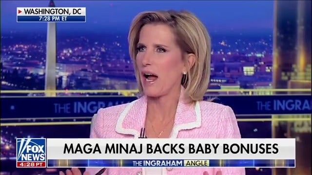 Laura Ingraham was forced to make an on-air correction after a producer told her that it was actually Cardi B who performed the hit