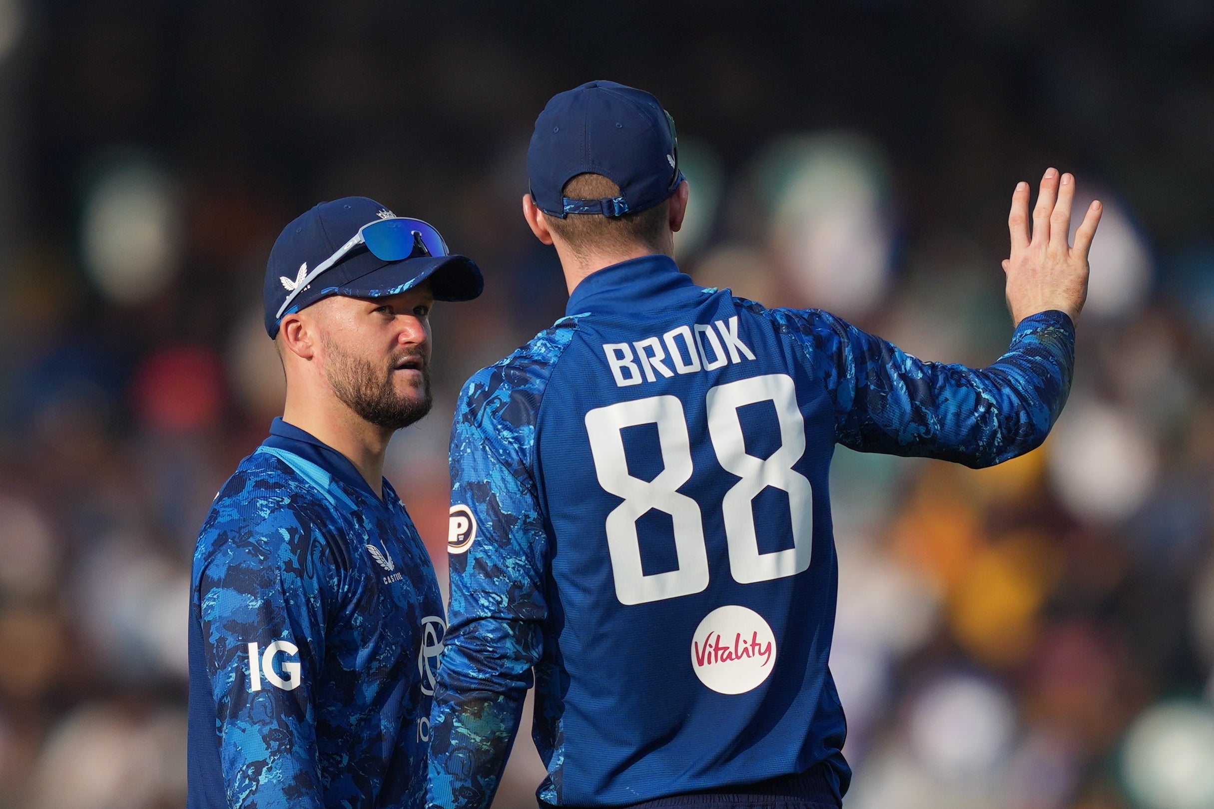 Ben Duckett (left) will miss the series opener against Sri Lanka (AP Photo/Eranga Jayawardena)