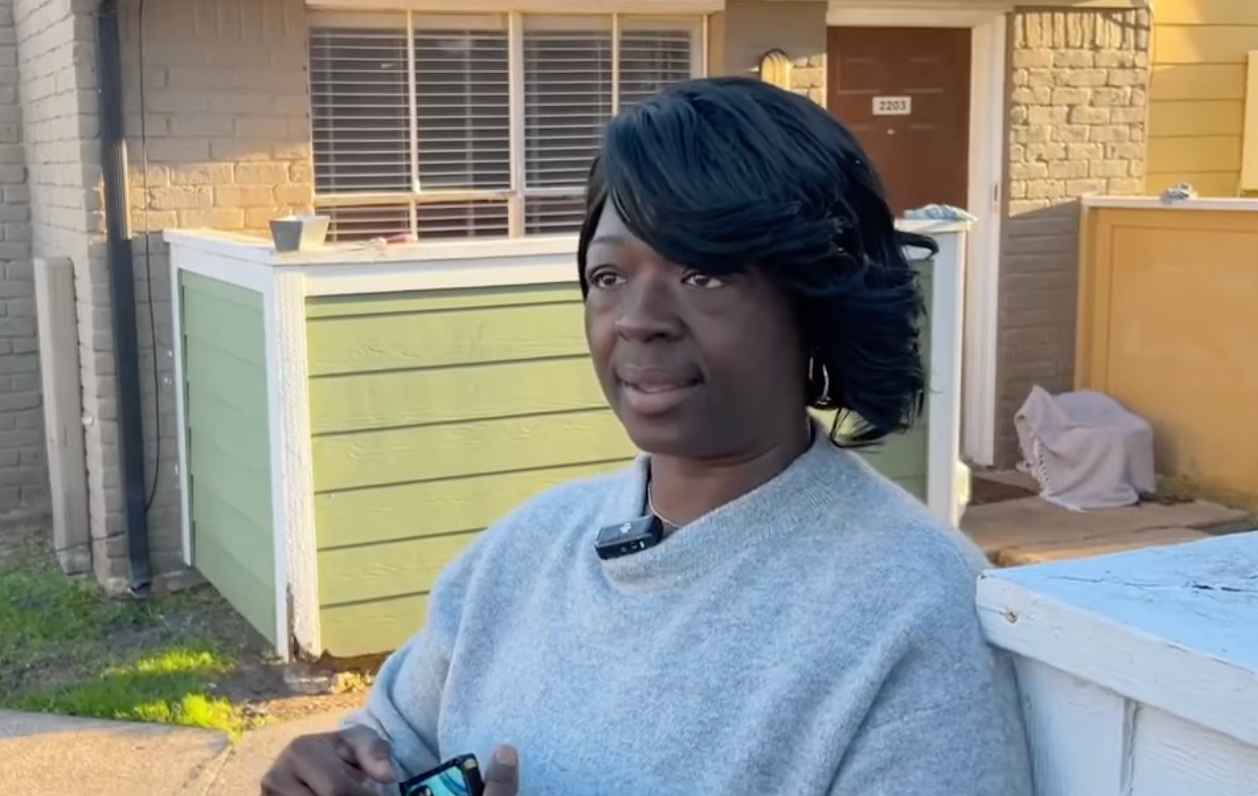 A Houston mom and daughter say they woke to a crashing noise as a man fell through their ceiling into their apartment