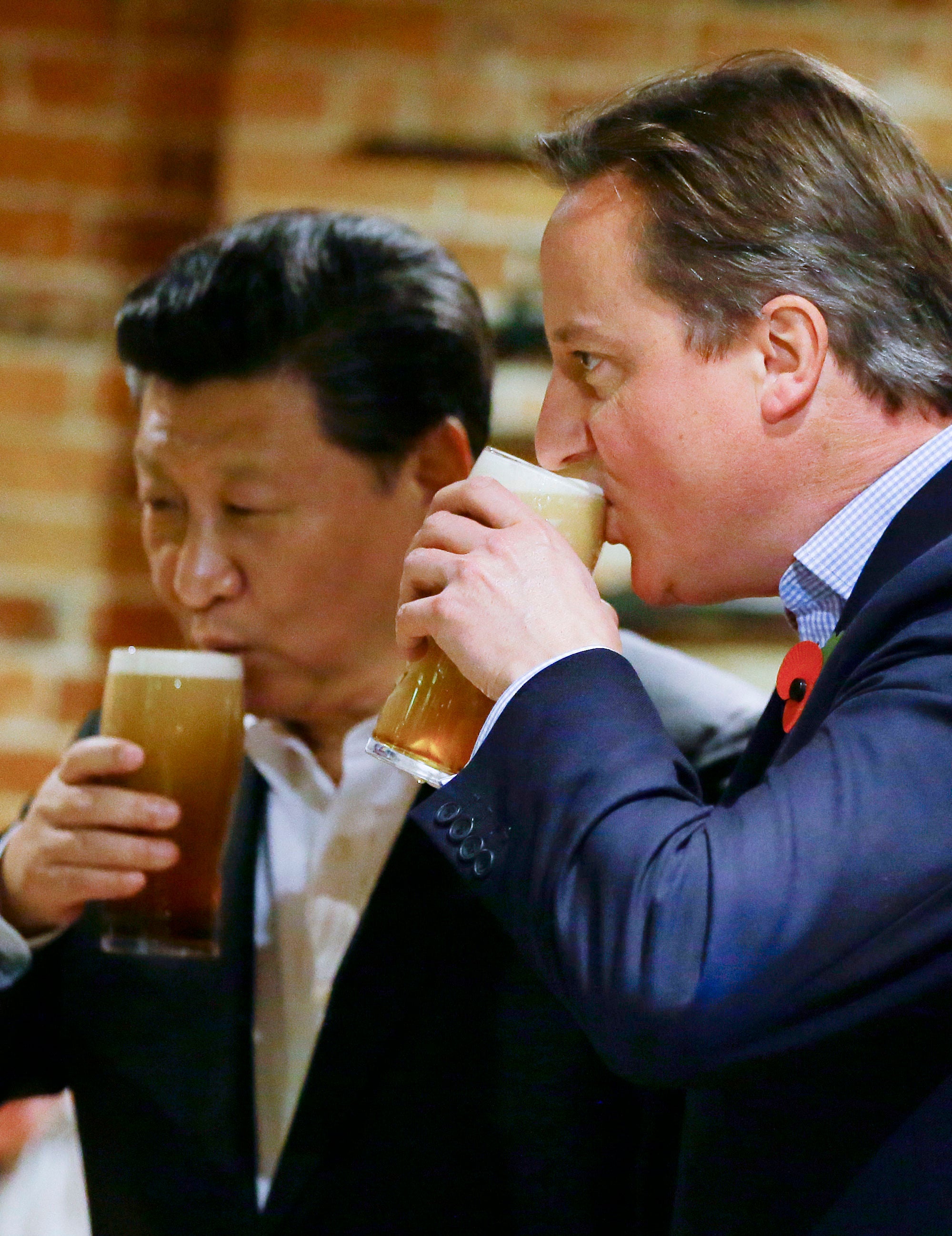 Then-prime minister David Cameron took Chinese President Xi Jinping to The Plough Inn near Chequers during his 2015 state visit (Kirsty Wigglesworth/PA)