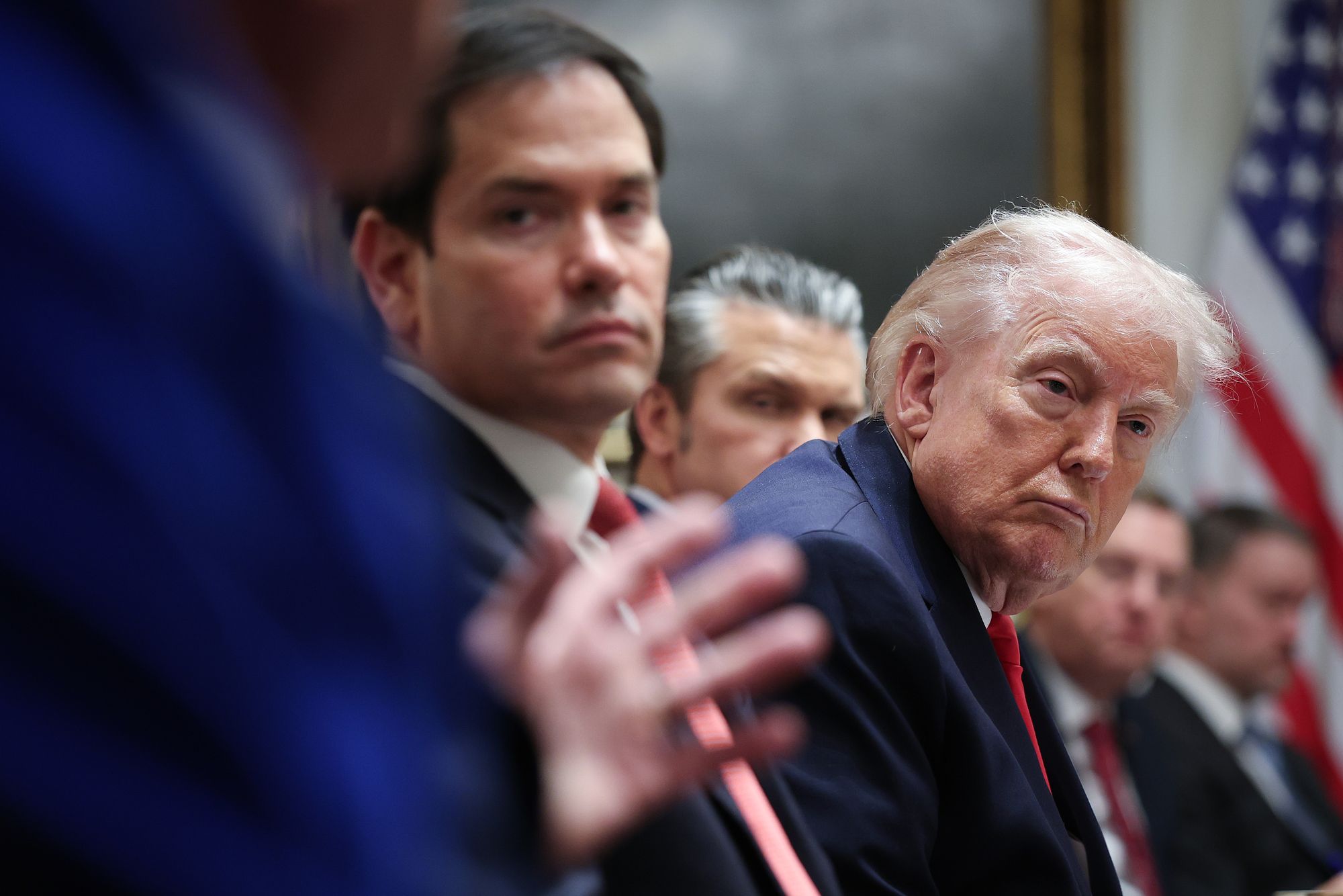 Trump got updates from several of his cabinet members, but not the one who has been in the news the most recently