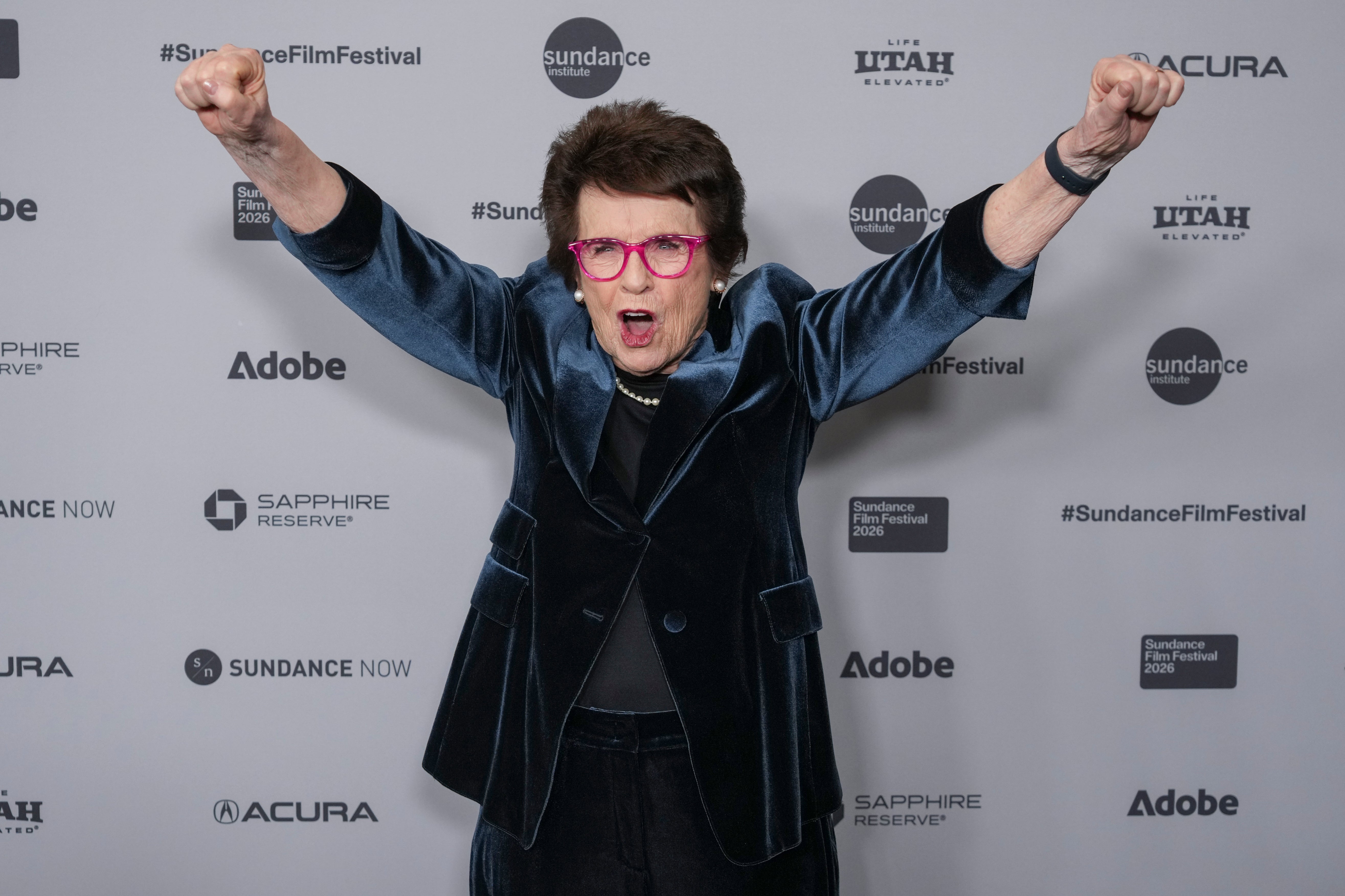 Billie Jean King attends the premiere of ‘Give Me the Ball!‘