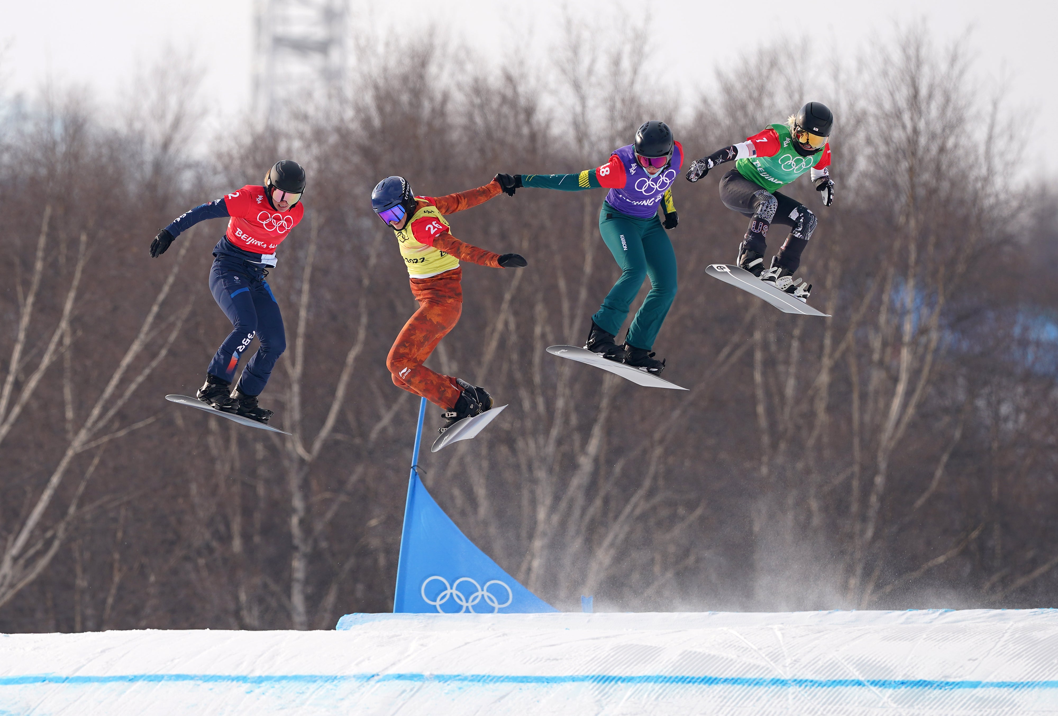 Bankes (left) missed out on a medal in Beijing
