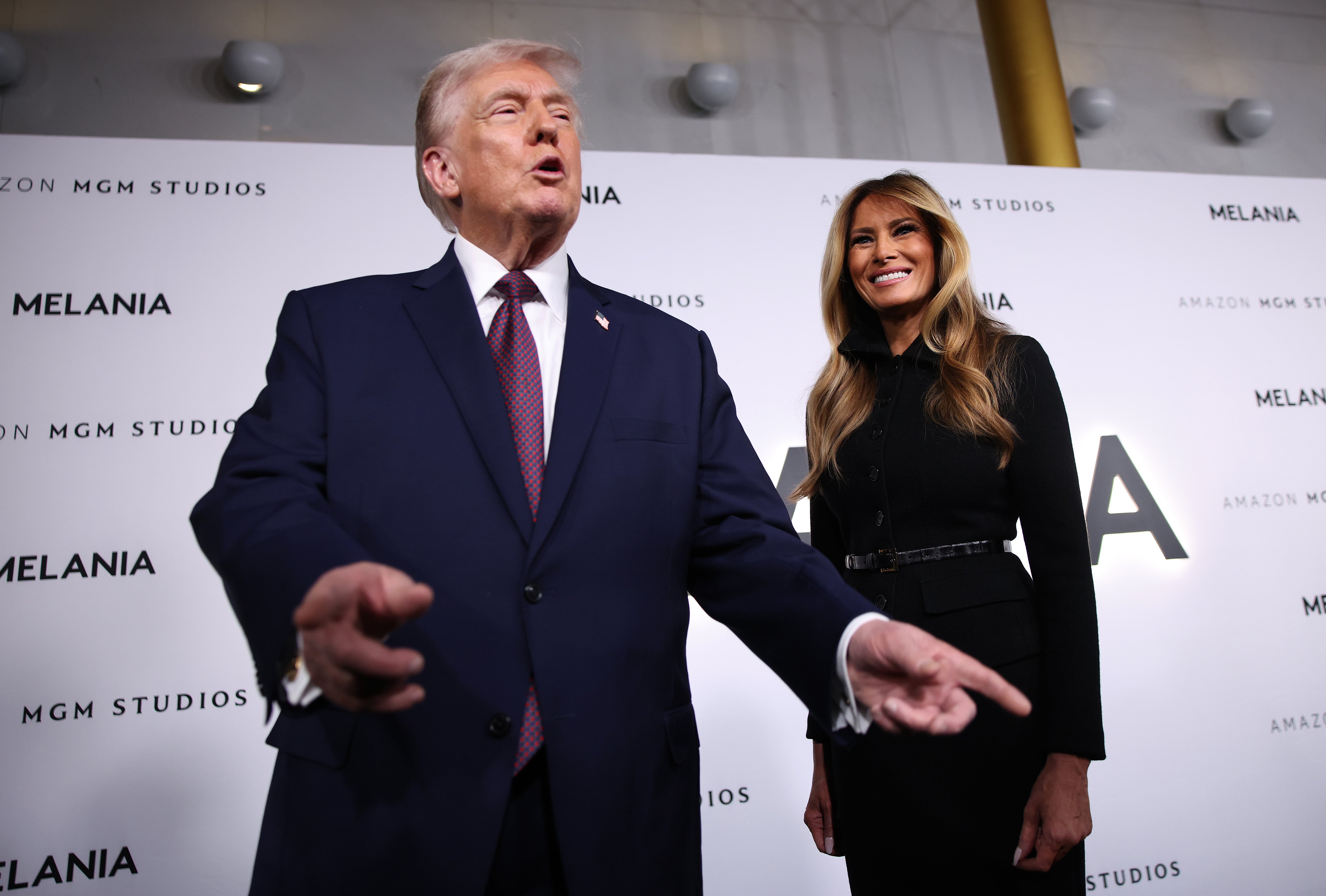 The Trumps on the red carpet of ‘Melania’ this week