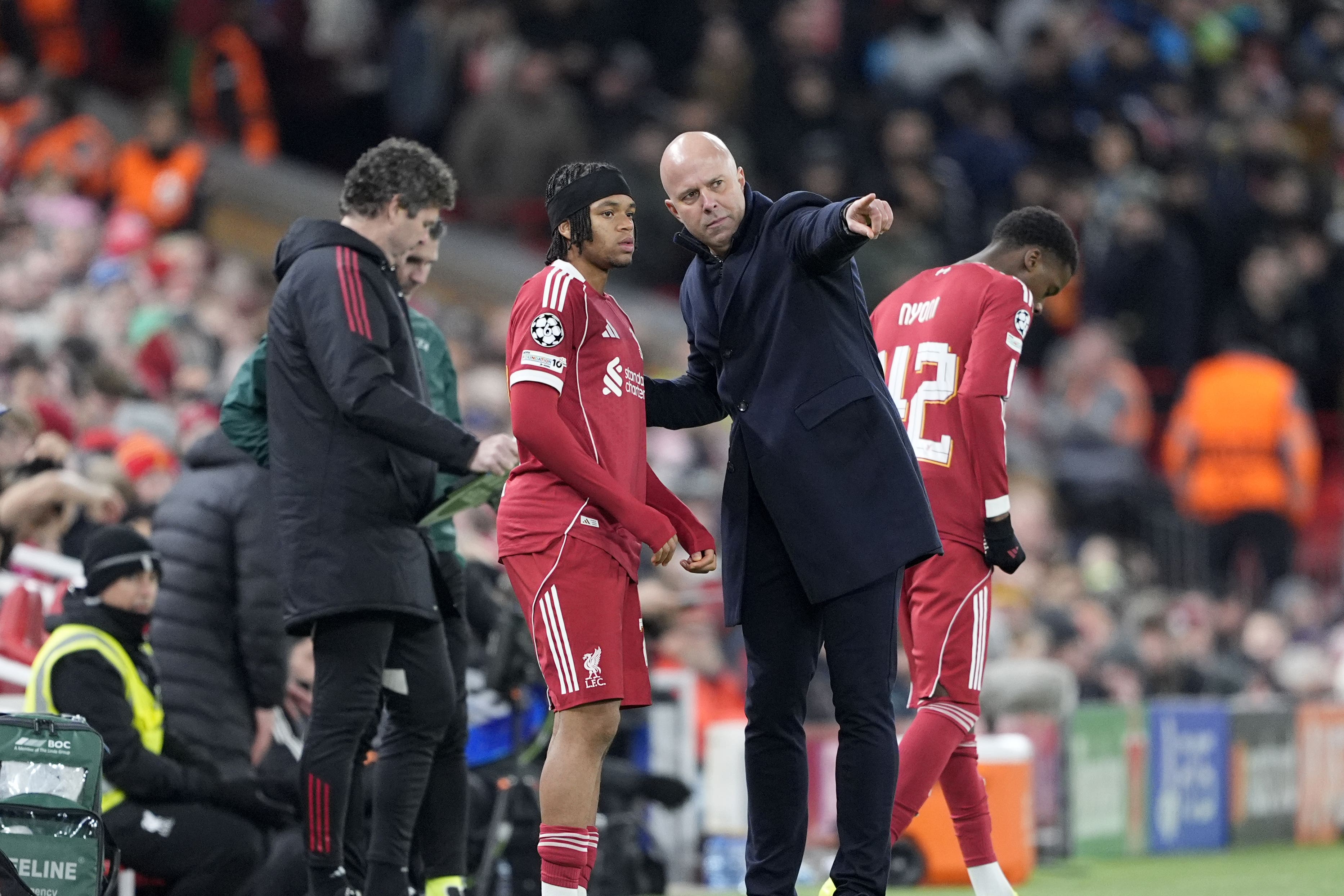 Liverpool manager Arne Slot said there is no more room for error (Peter Byrne/PA)