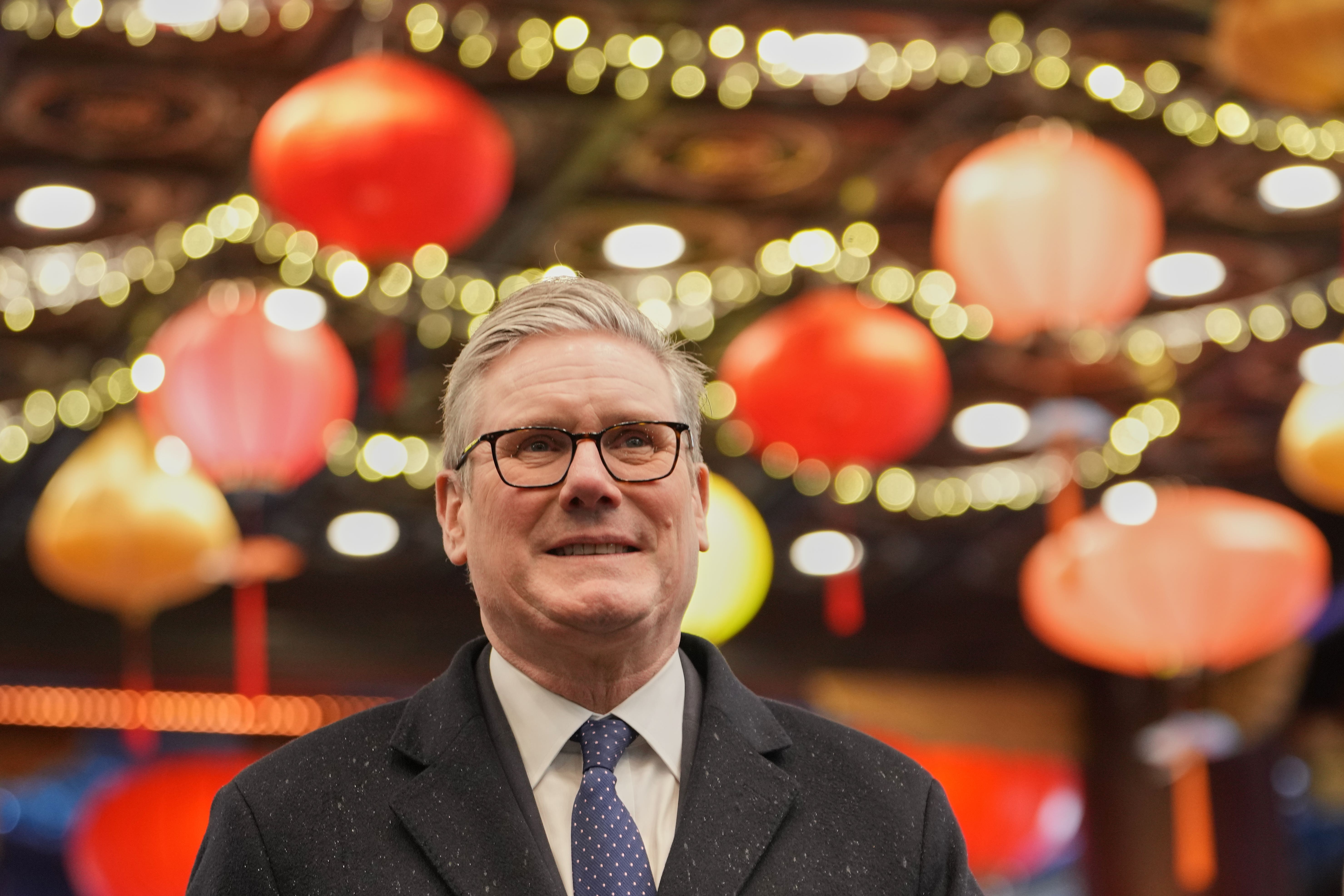 Prime Minister Sir Keir Starmer during a visit to Yuyuan Gardens in Shanghai, China (Kin Cheung/AP)