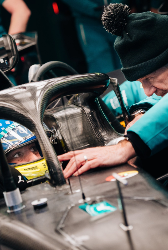 Fernando Alonso testing in Barcelona