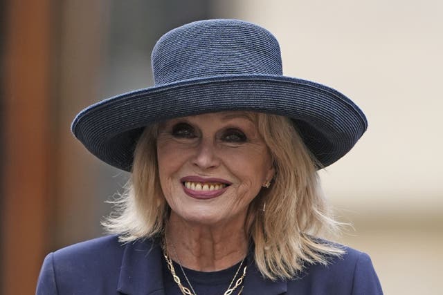 Joanna Lumley hailed the service of thanksgiving for Dame Jilly Cooper at Southwark Cathedral, London (PA)