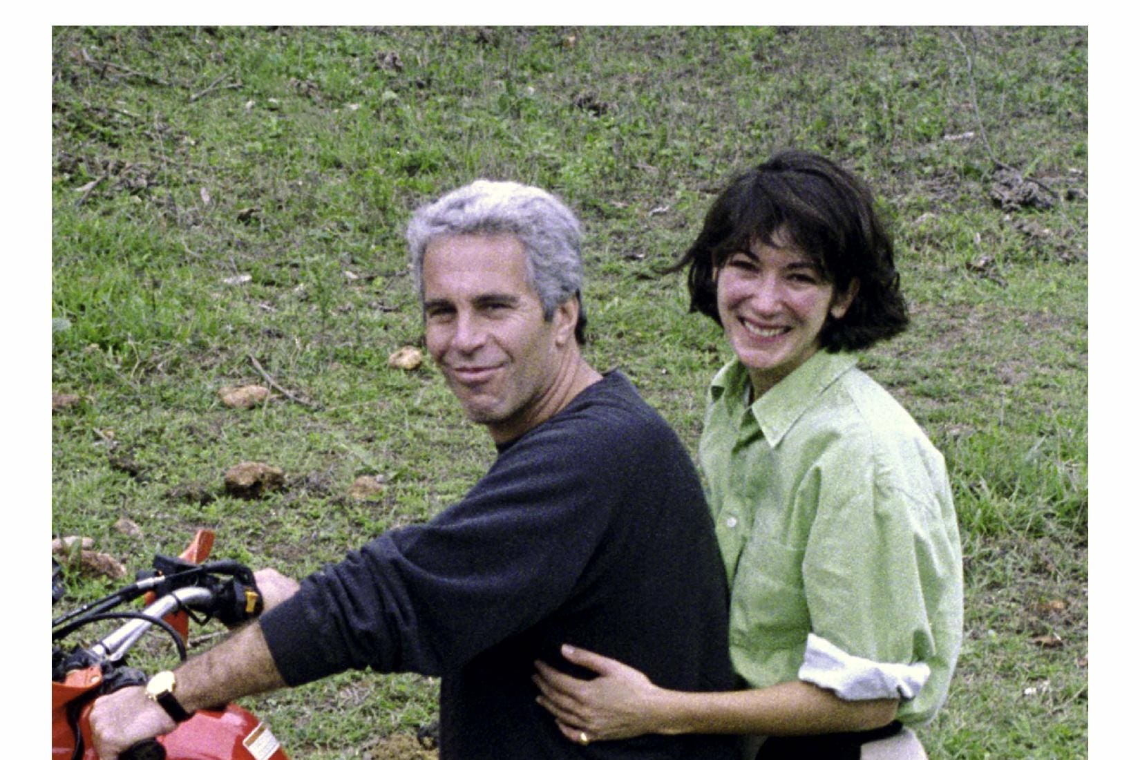 Disgraced British socialite Ghislaine Maxwell with the late Epstein