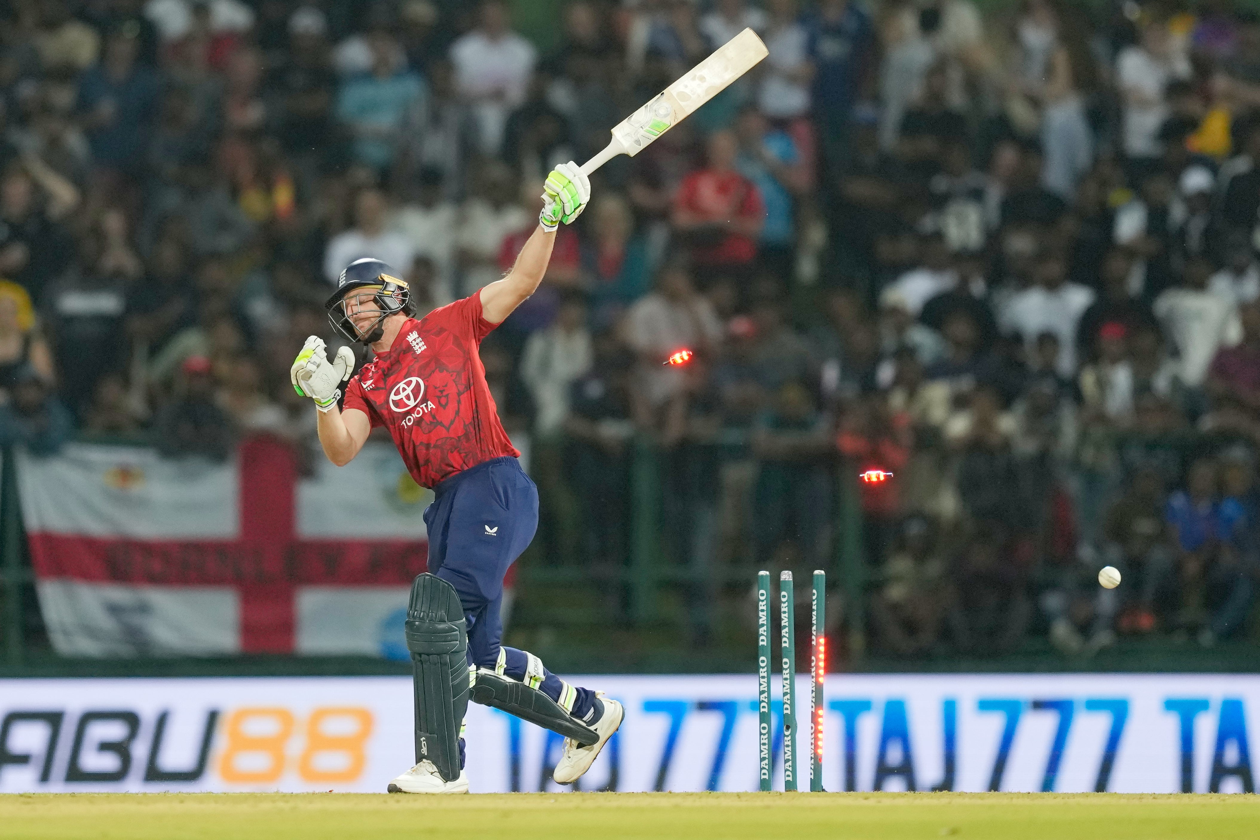 Jos Buttler fell for 17 on his record-equalling appearance