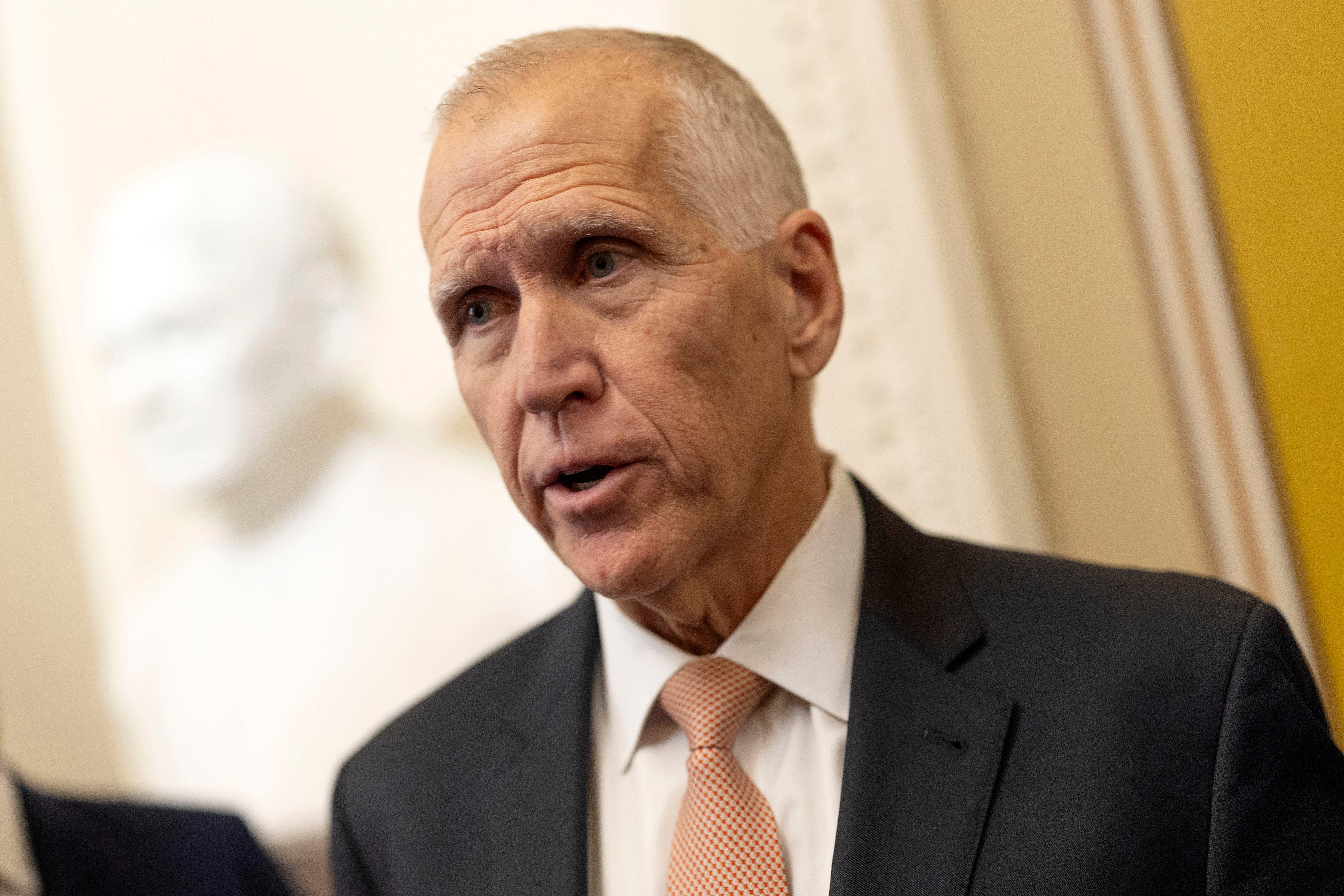 Sen. Thom Tillis (R-NC) pushed back on President Donald Trump’s characterization of Alex Pretti.