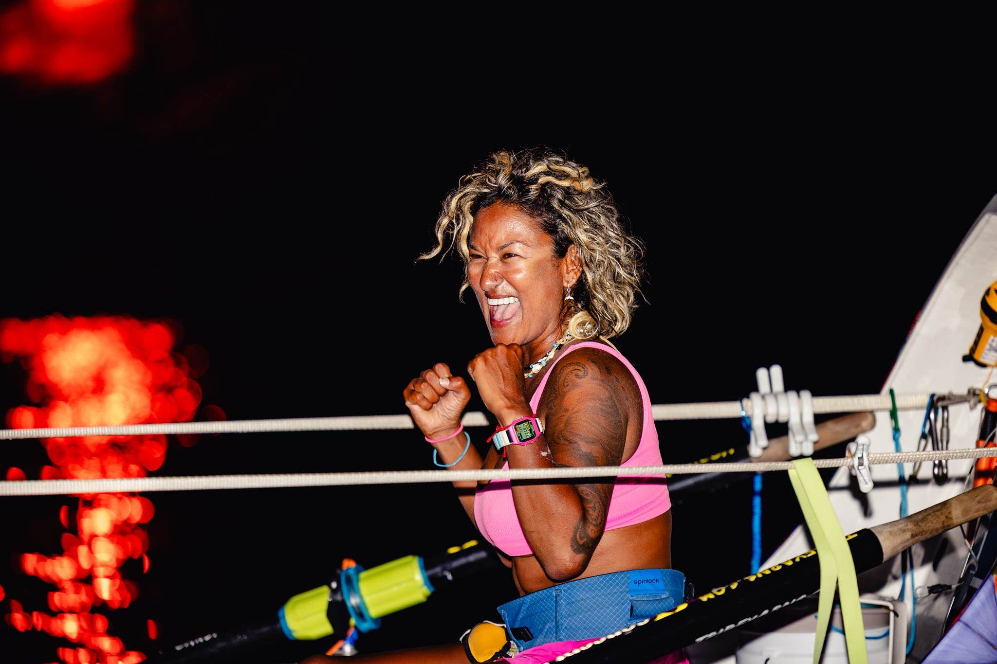 Milli Abrams had been rowing since December 14 (World’s Toughest Row/PA)