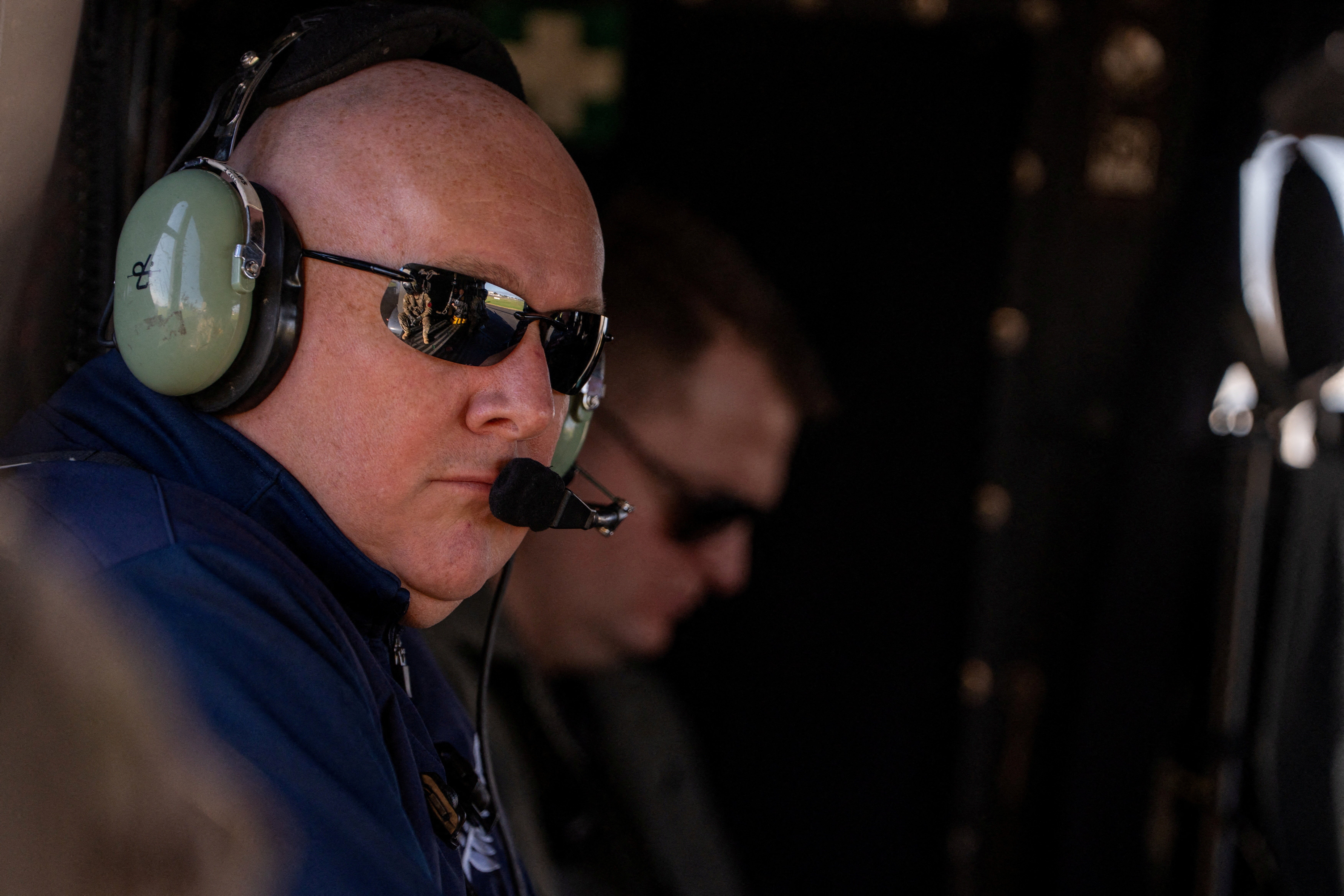 <p>New Zealand's Prime Minister Christopher Luxon travels by helicopter from Auckland</p>