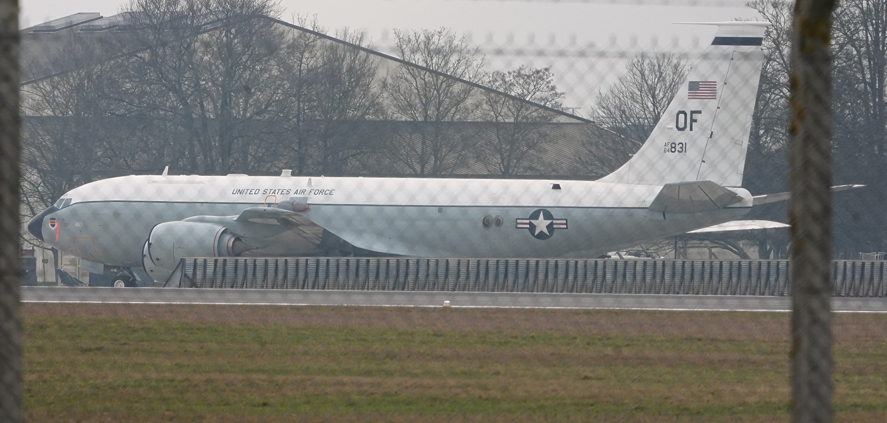 The USAF WC-135R Constant Phoenix jet is used to detect radioactive particles in the atmosphere