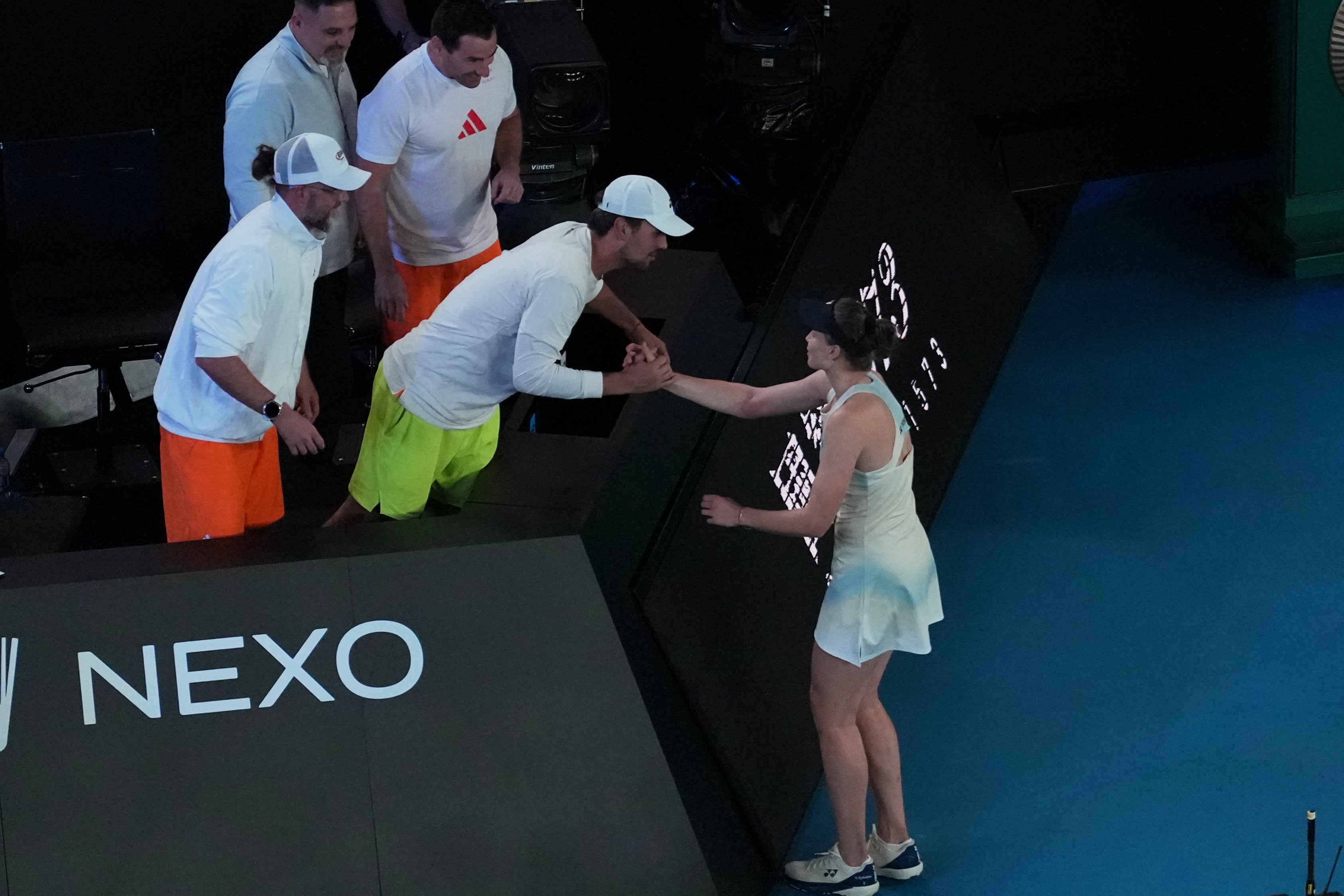 Rybakina thanked her team after winning a second grand slam title
