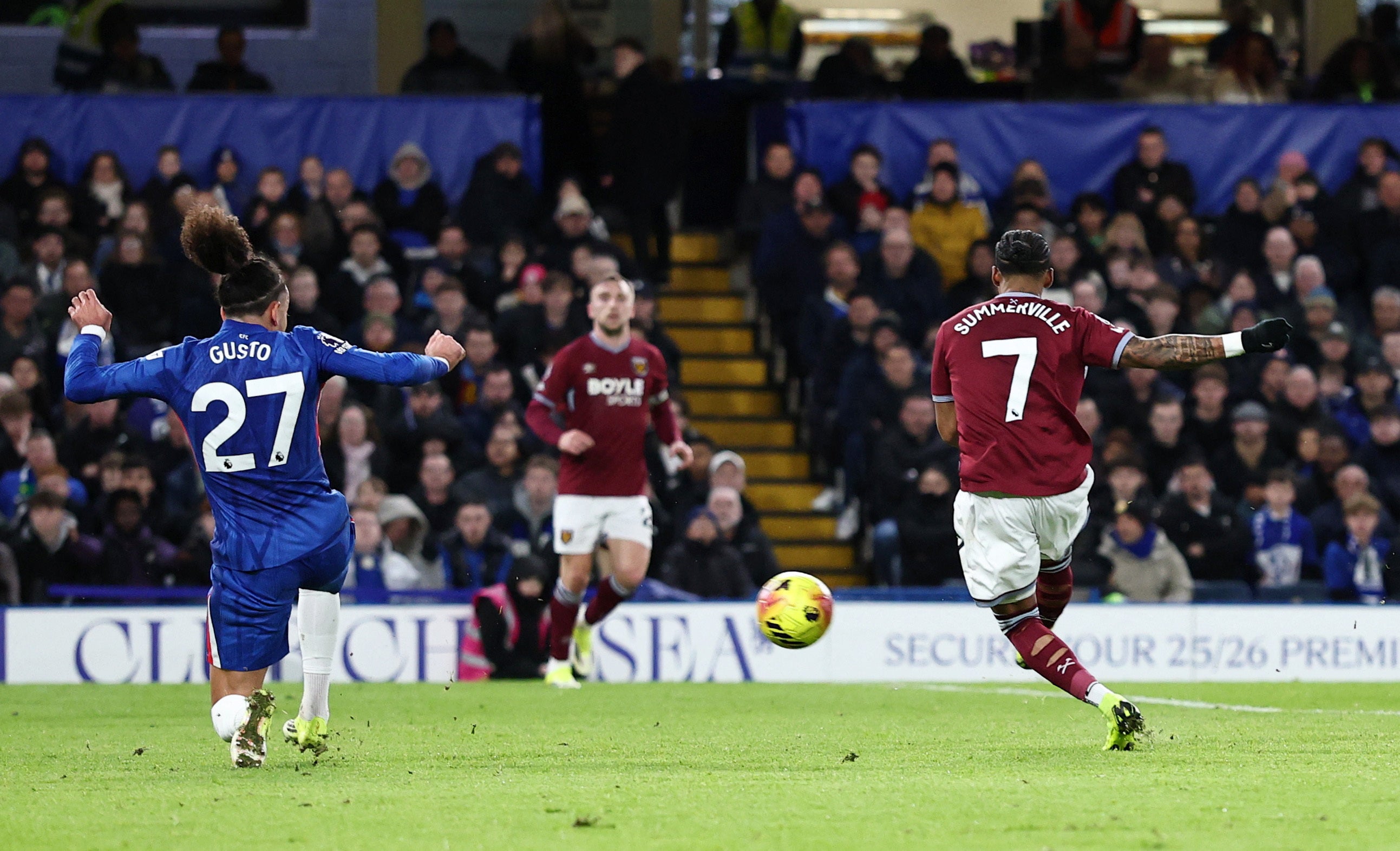 Crysencio Summerville blasted in West Ham's second goal