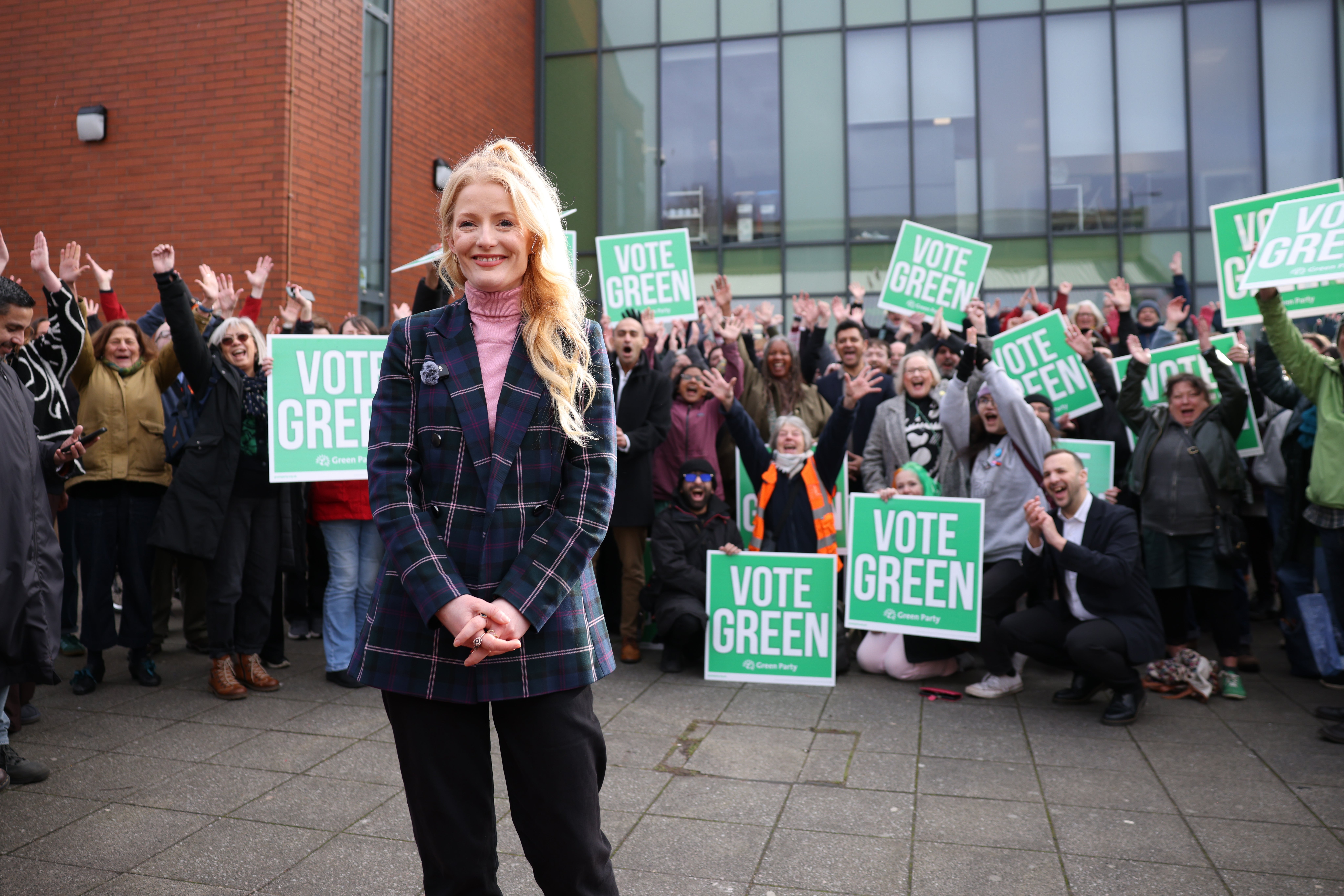 Hannah Spencer is the Green Party’s candidate for the Gorton and Denton by-election