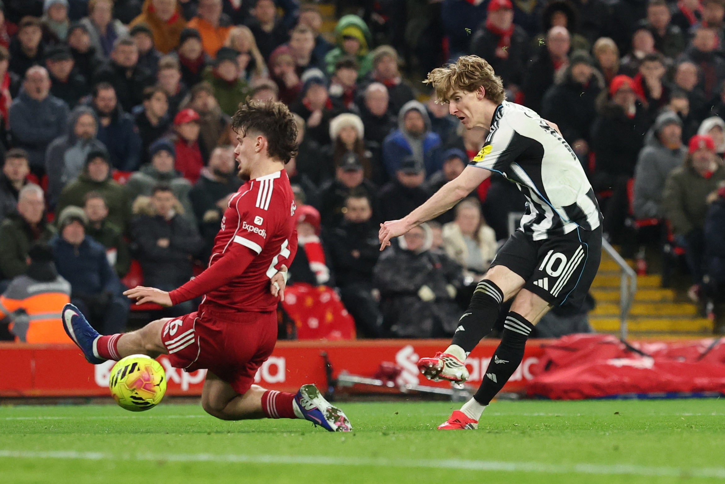 Anthony Gordon fired Newcastle into the lead