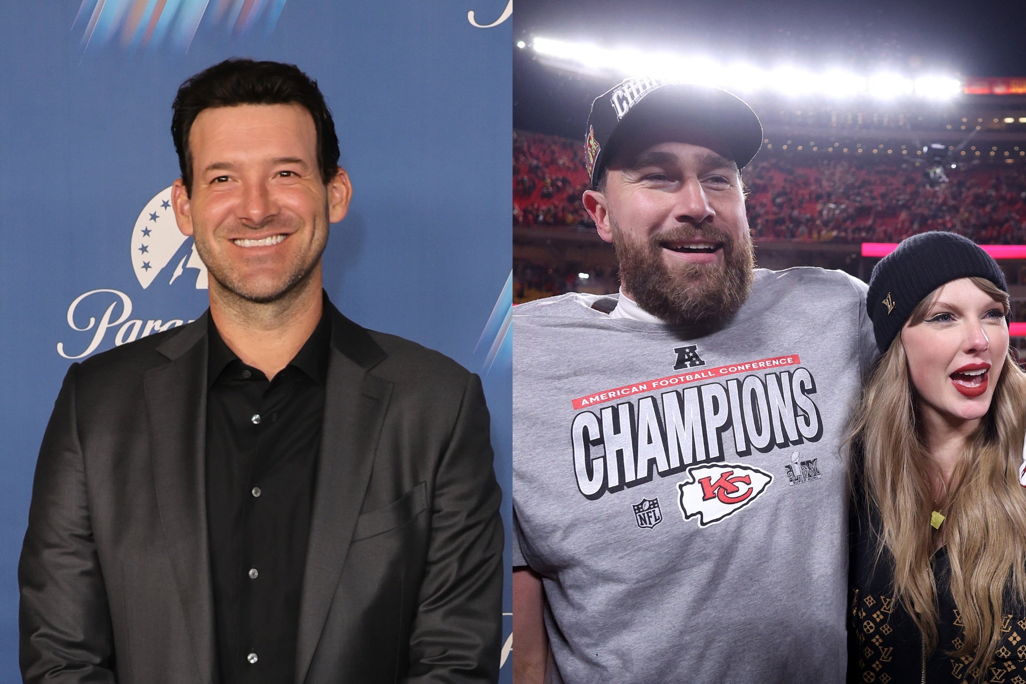 Tony Romo has revealed that he made his viral comment about Taylor Swift being ‘Travis Kelce’s wife’ on purpose to get people talking