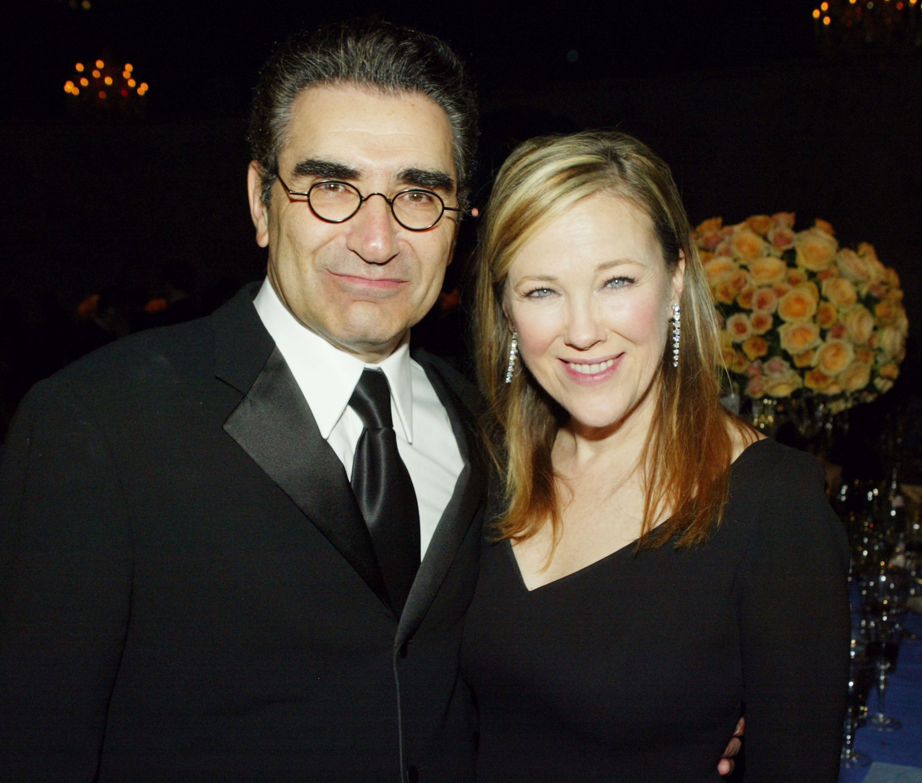 Eugene Levy and Catherine O'Hara at the Oscars in 2004