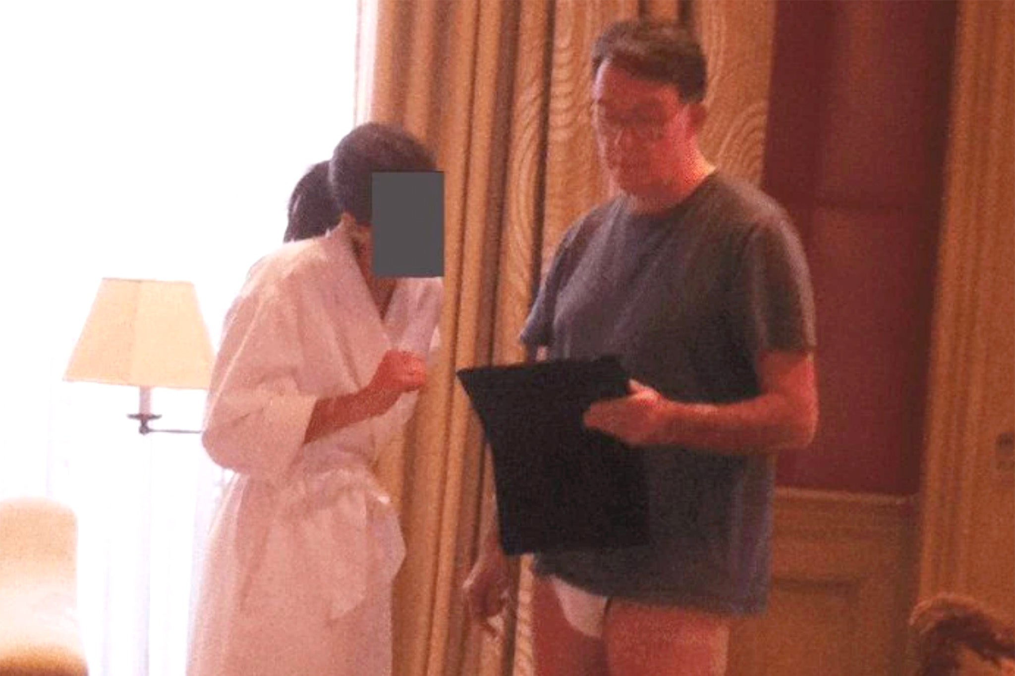 <p>Peter Mandelson features in his underwear in a photograph released from the Epstein files</p>