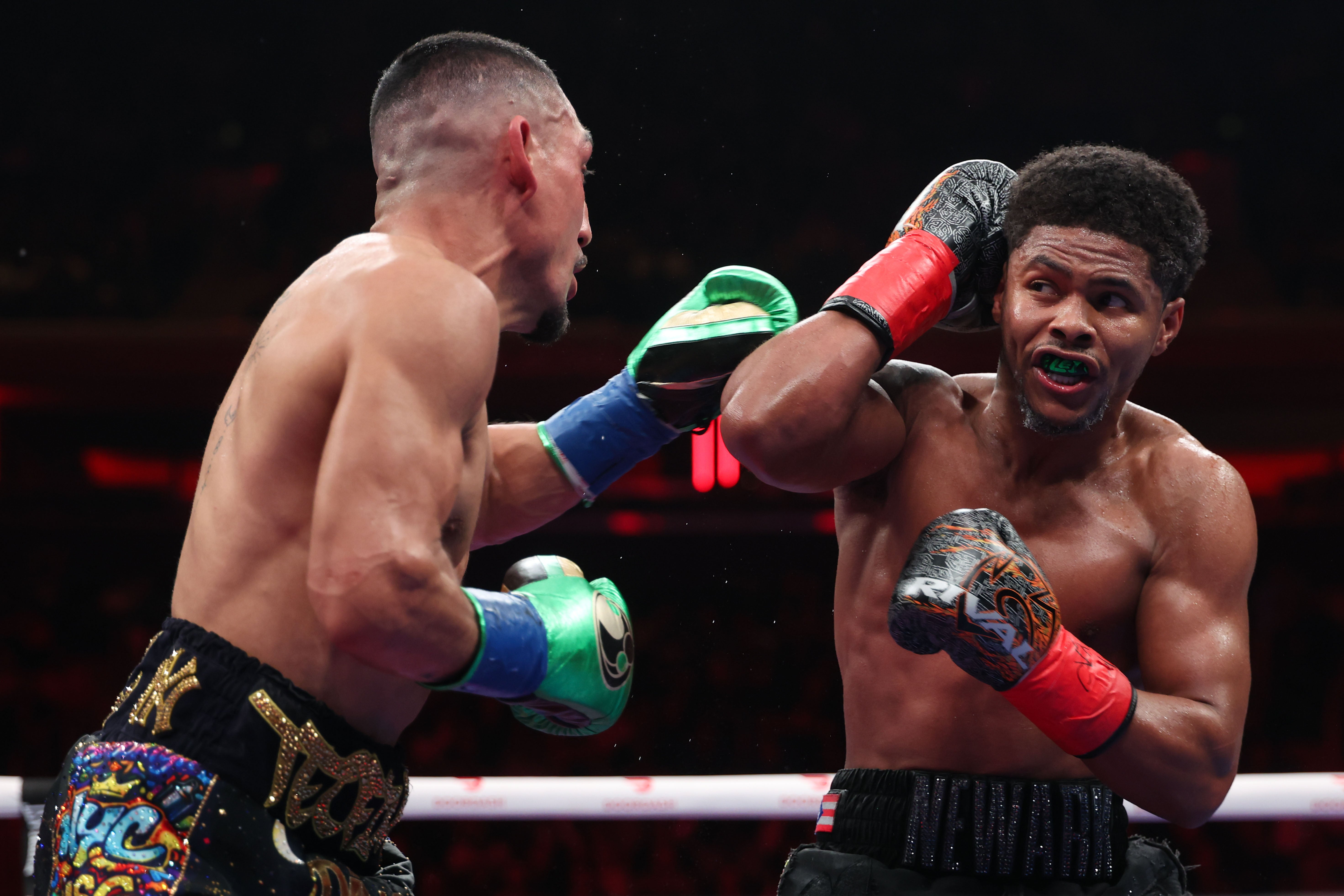 Stevenson (right) outpointed Lopez comfortably inside MSG