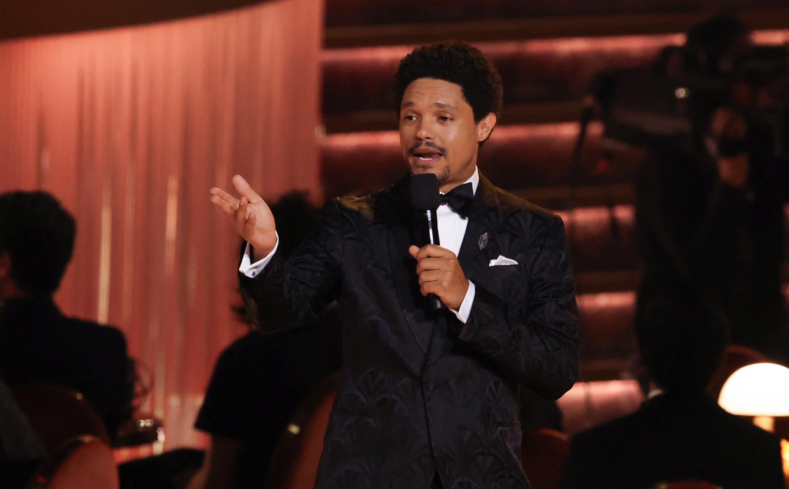 Host Trevor Noah poked fun at controversial rapper Nicki Minaj during his opening monologue