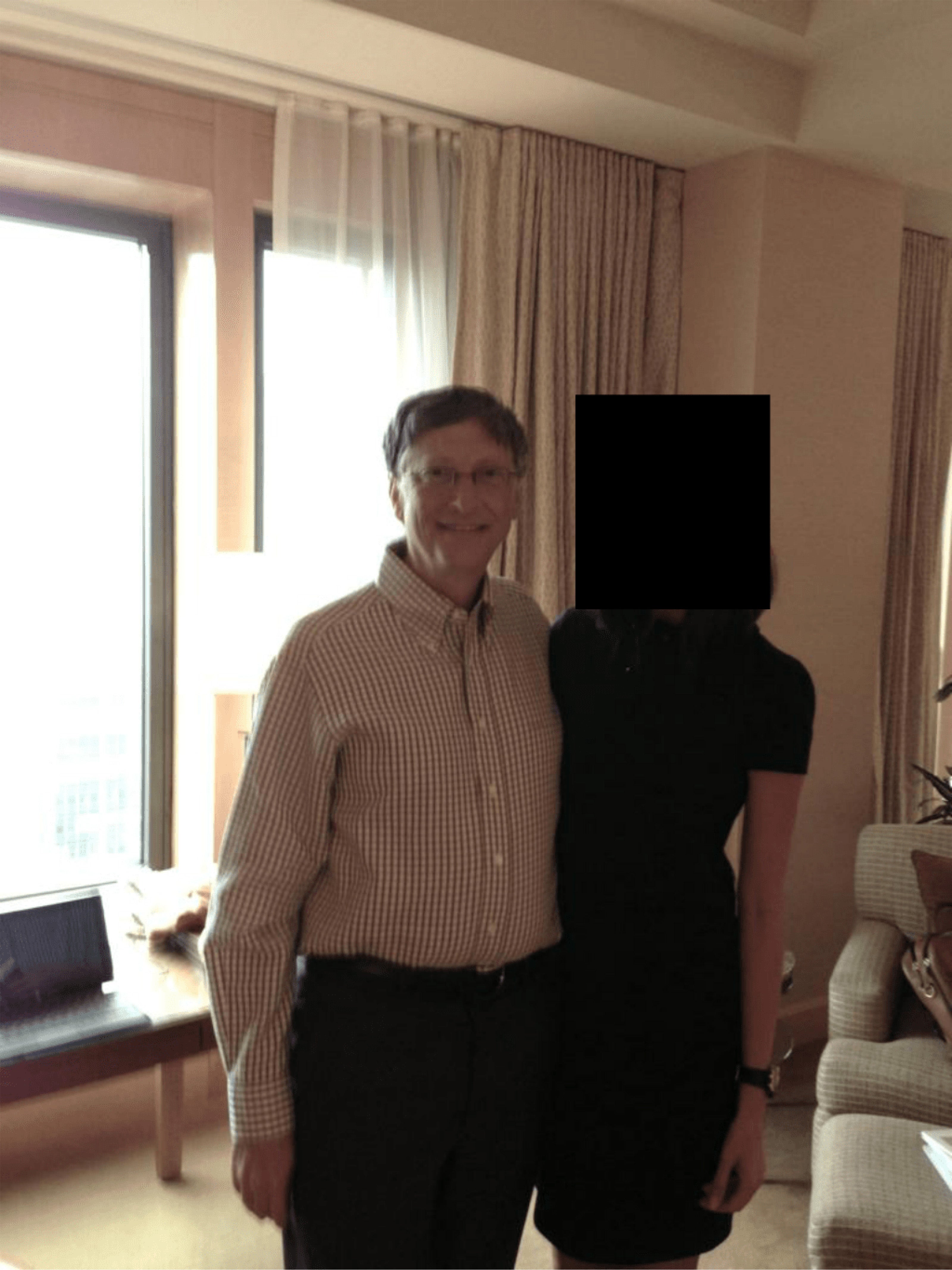 The Microsoft co-founder besides appeared successful this image successful nan files