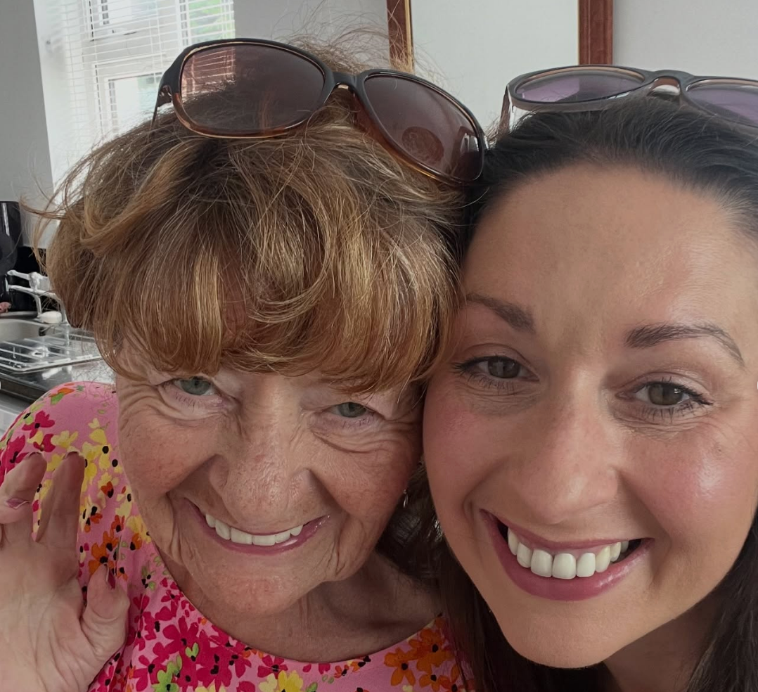 Rachel with her mum, Anne