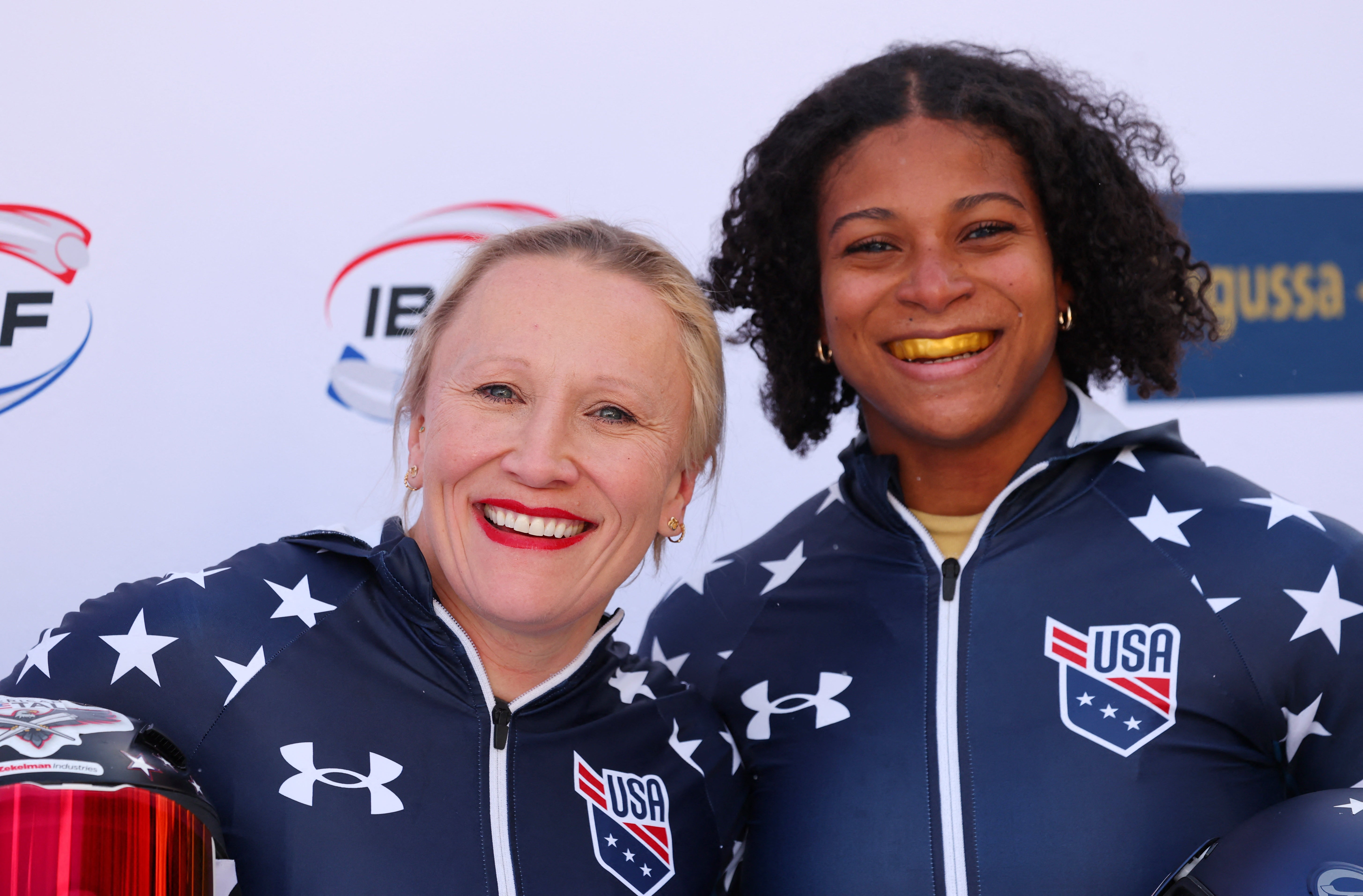 Humphries (left) will go for gold once more in Milan-Cortina