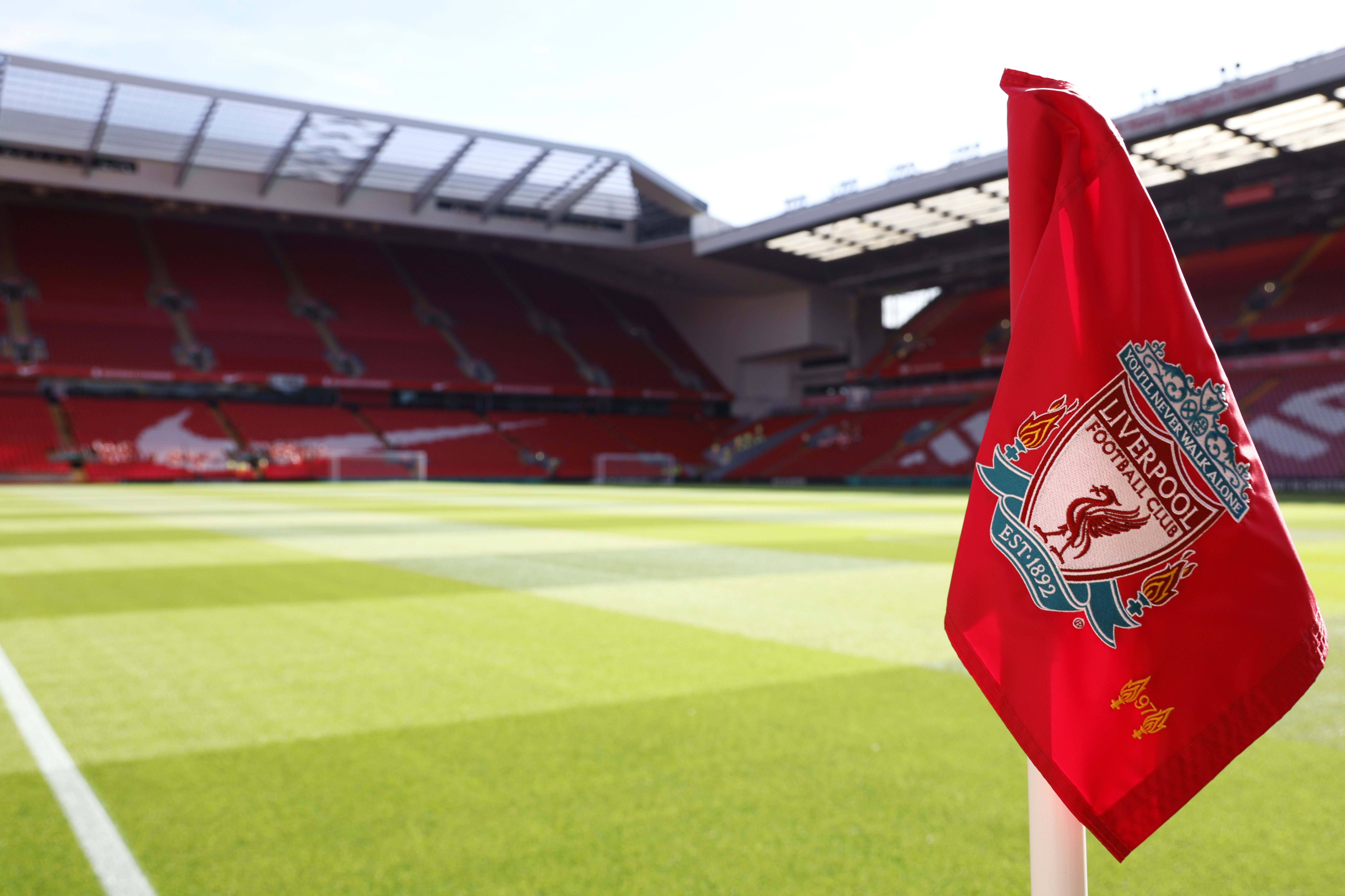 A Liverpool corner flag